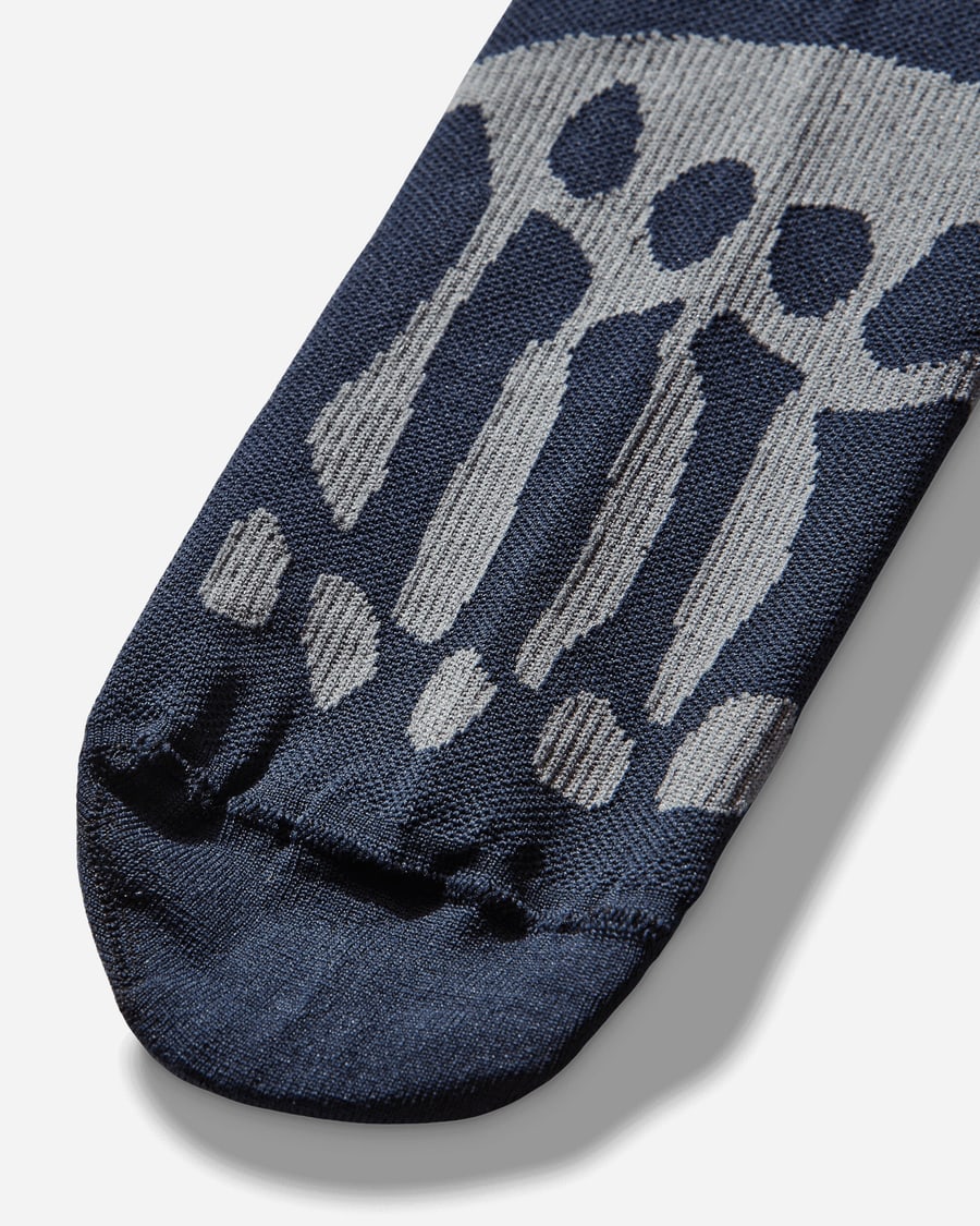 ROA Mental Athletic Bones Mid Socks Purple, view 5
