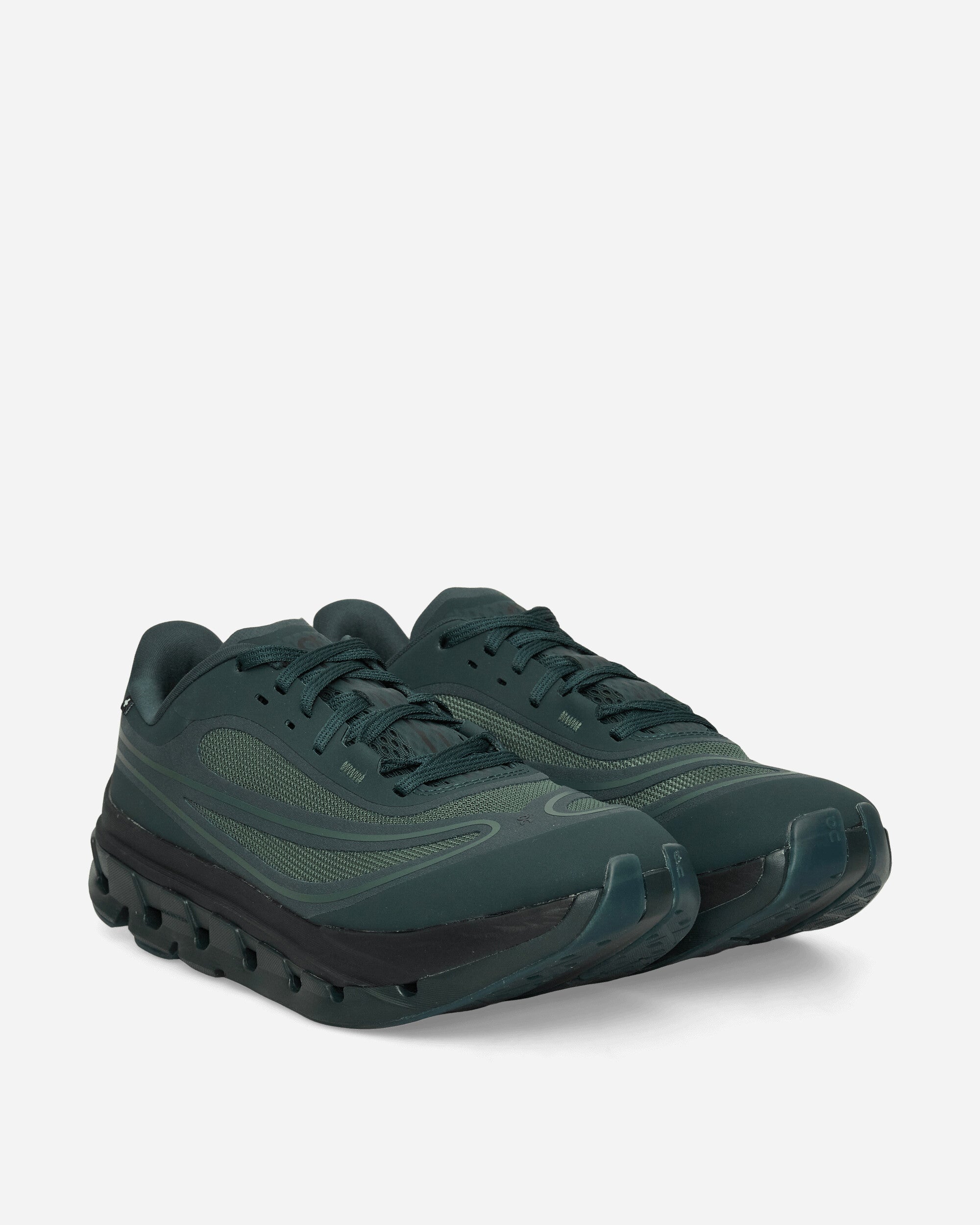 On Men's IKON Cloudflow 5 AD Sneakers Obsidian / Evergreen, view 2