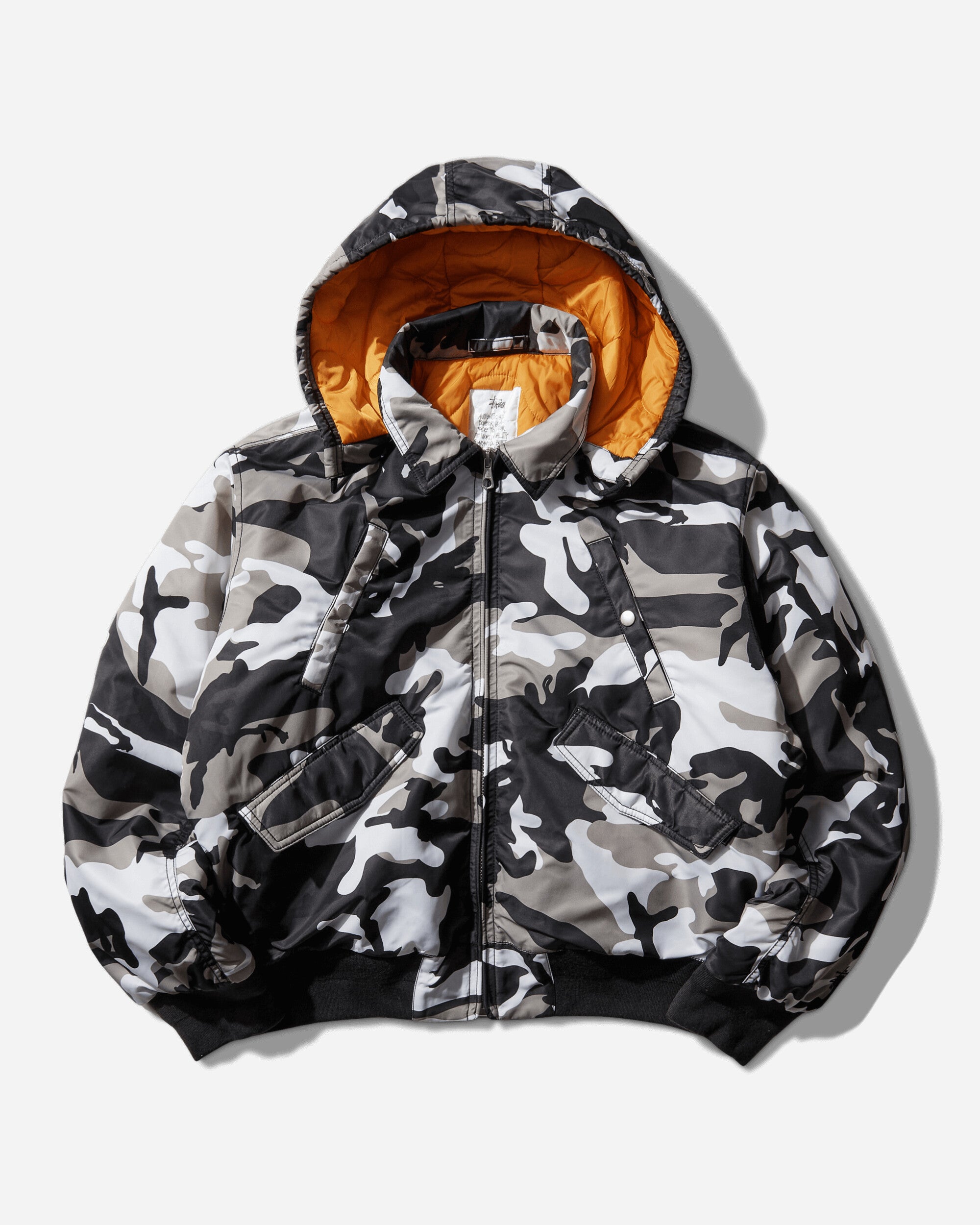 Stüssy Flight Bomber Jacket Snow Camo