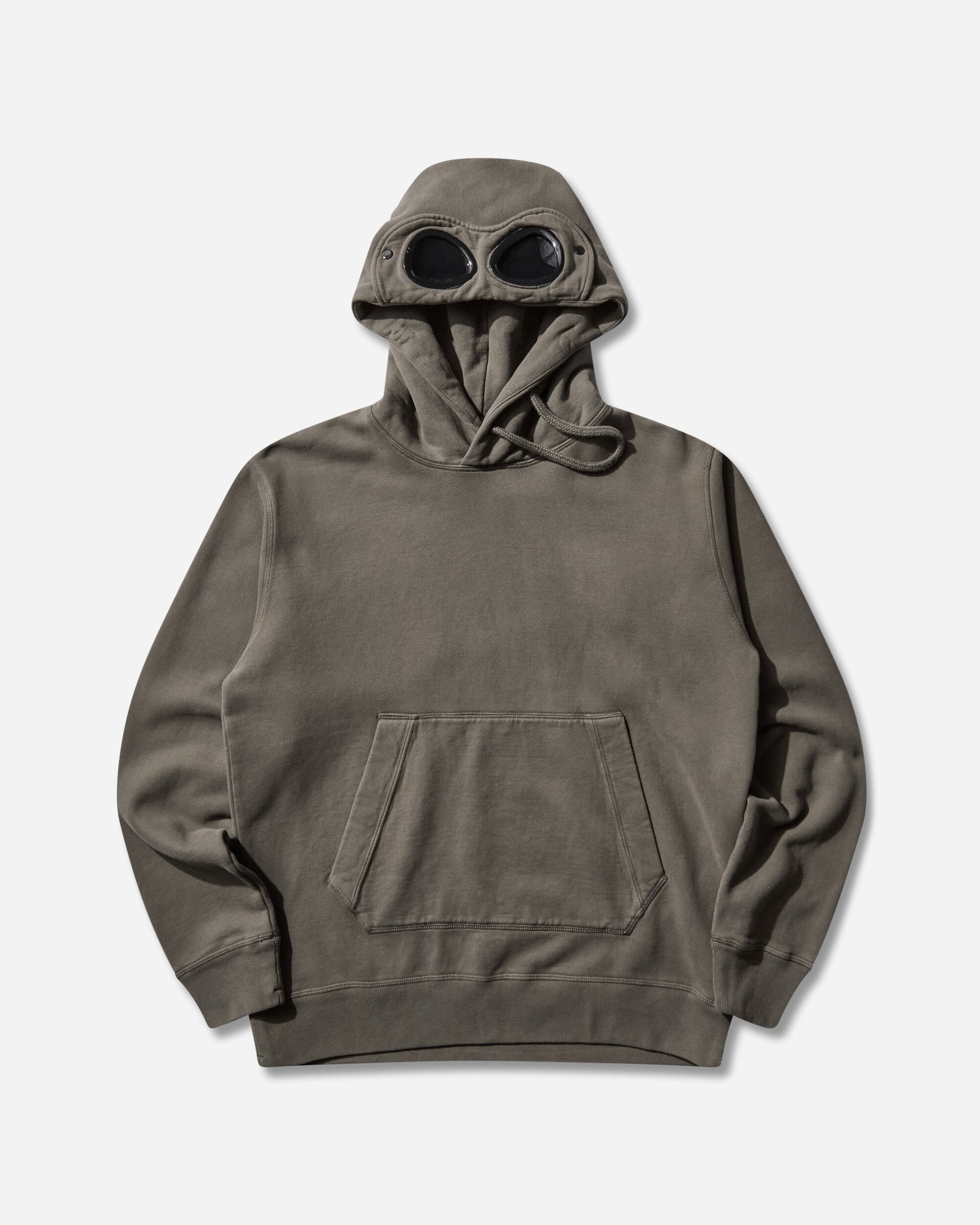 C.P. Company Slam Jam Diagonal Fleece Brushed Goggle Hoodie Black