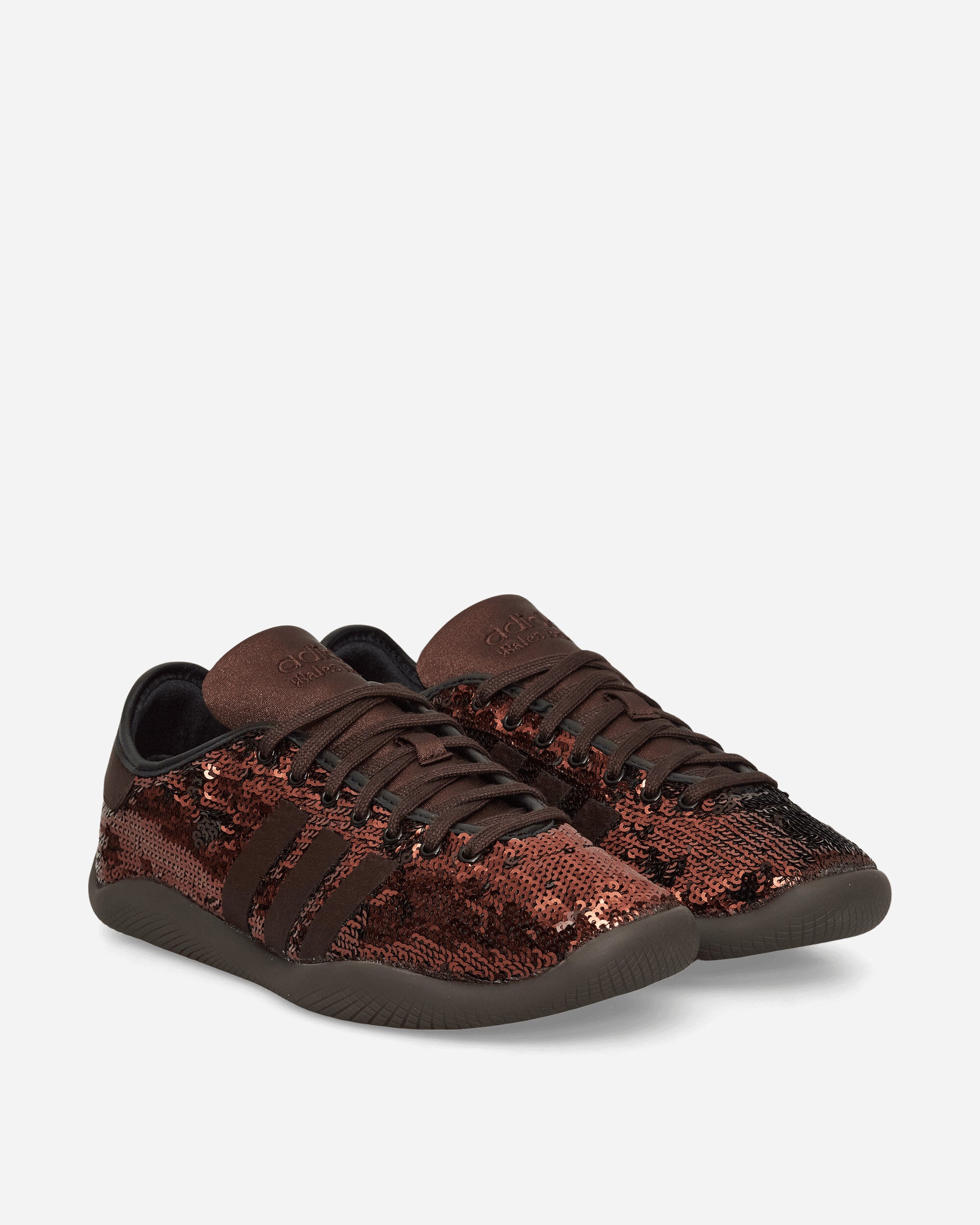 adidas Wales Bonner Karintha Lo Sequin Sneakers Dark Brown / Core Black, view 2