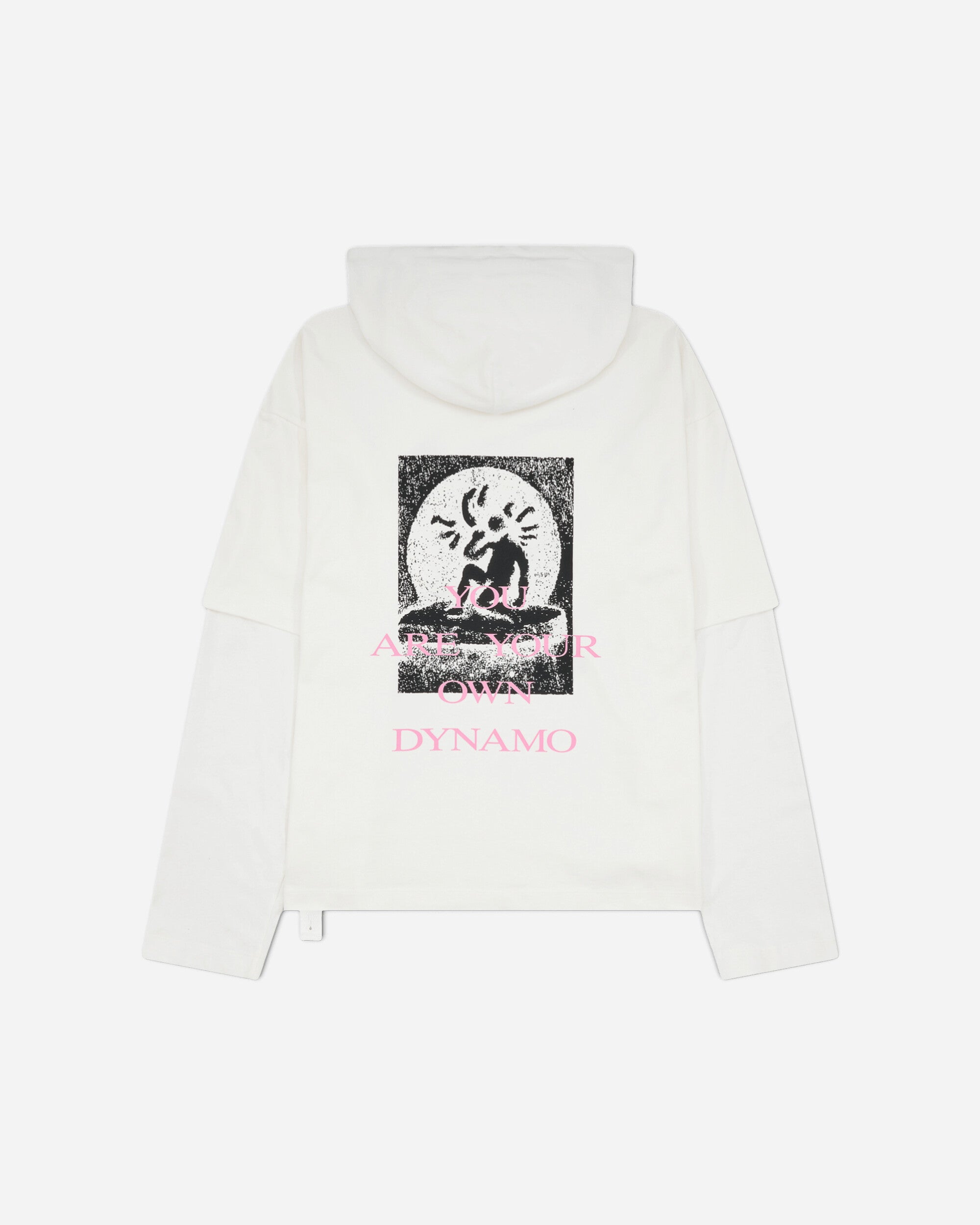 OAMC Peacemaker Men's Dynamo Print Hooded T-Shirt White, view 2
