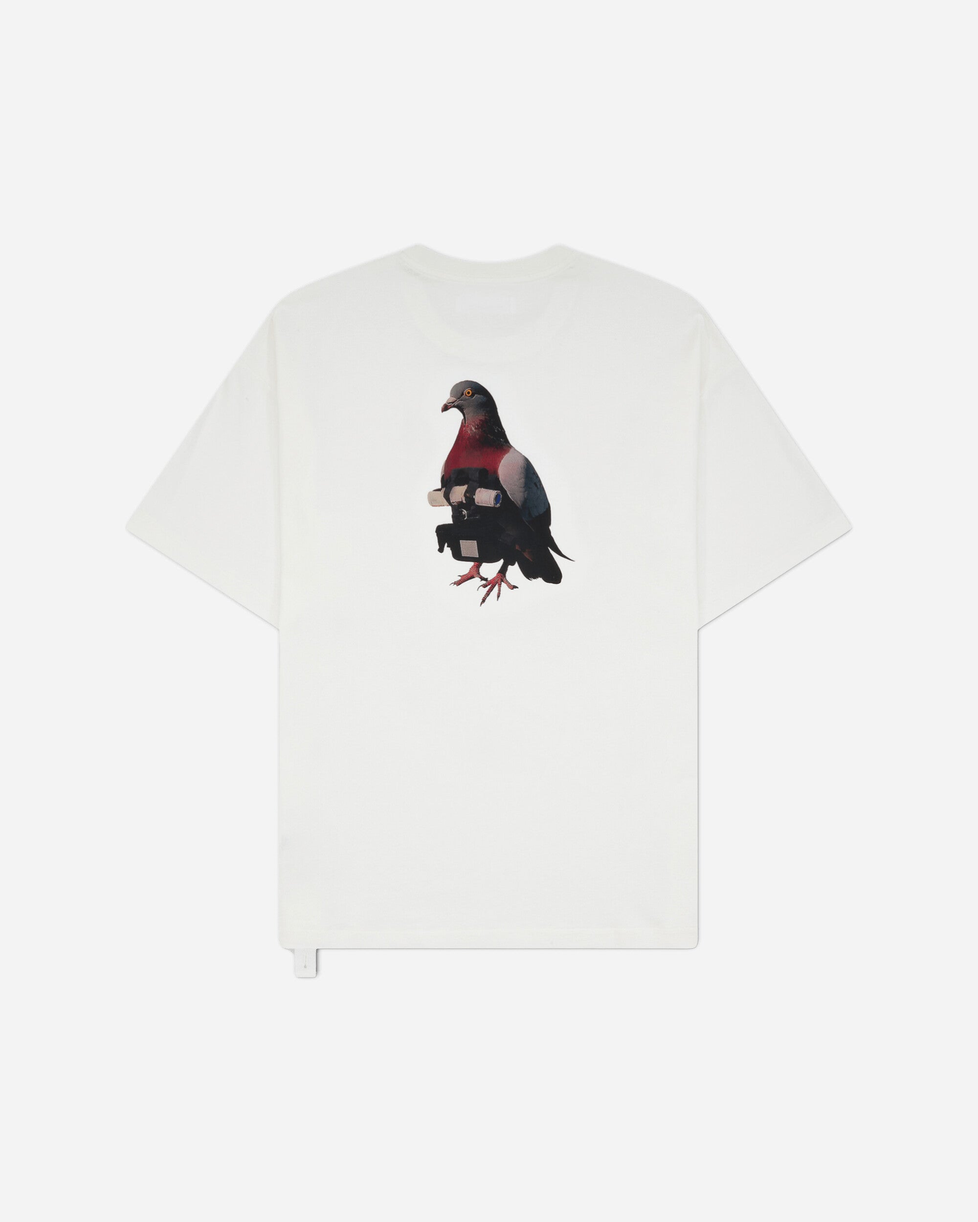 OAMC Peacemaker Men's Pigeon Print Loose Fit T-Shirt White, view 2