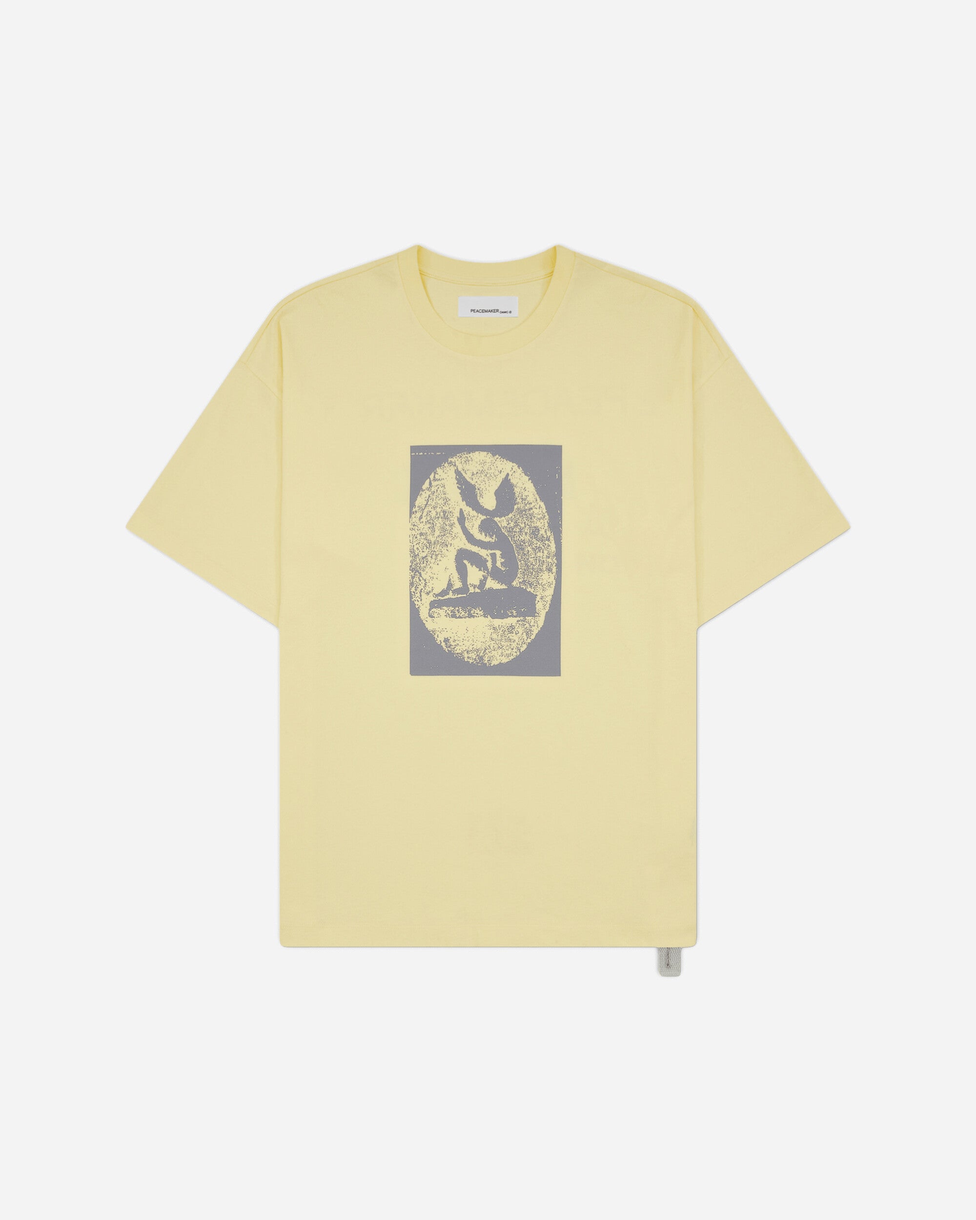 OAMC Peacemaker Men's Dynamo Print Loose Fit T-Shirt Light Yellow