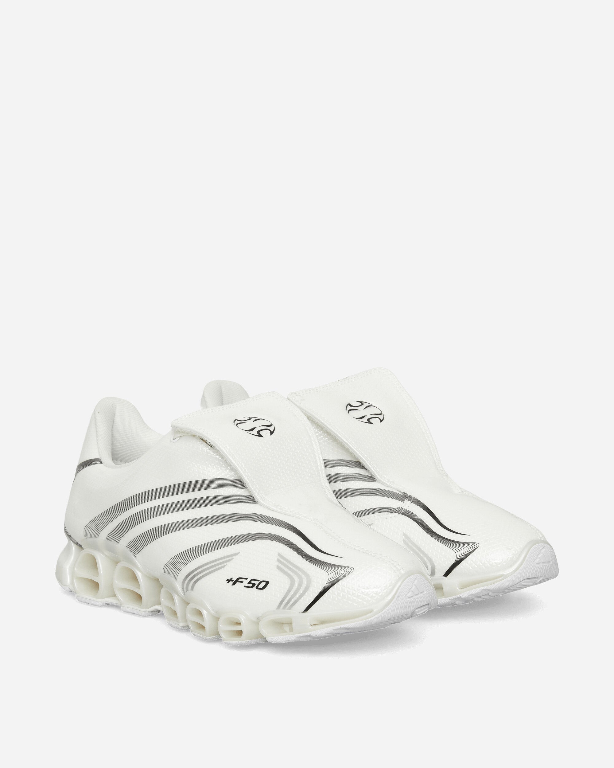 adidas Slam Jam F50 Tunit Mega Consortium Sneakers Cloud White / Core Black / Silver Metallic, view 2