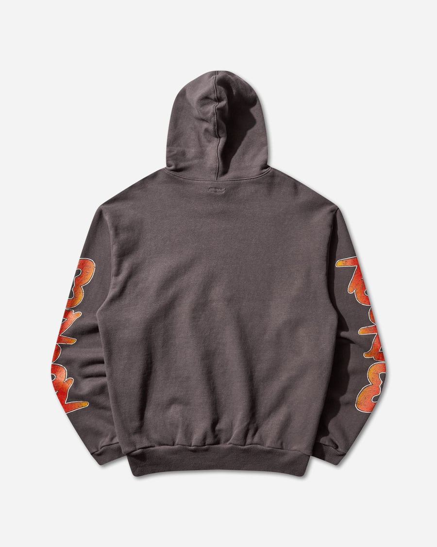 KAPITAL Men's Sweat Knit Hoodie (Buster Peckish Rainbowy) Ink Black, view 2