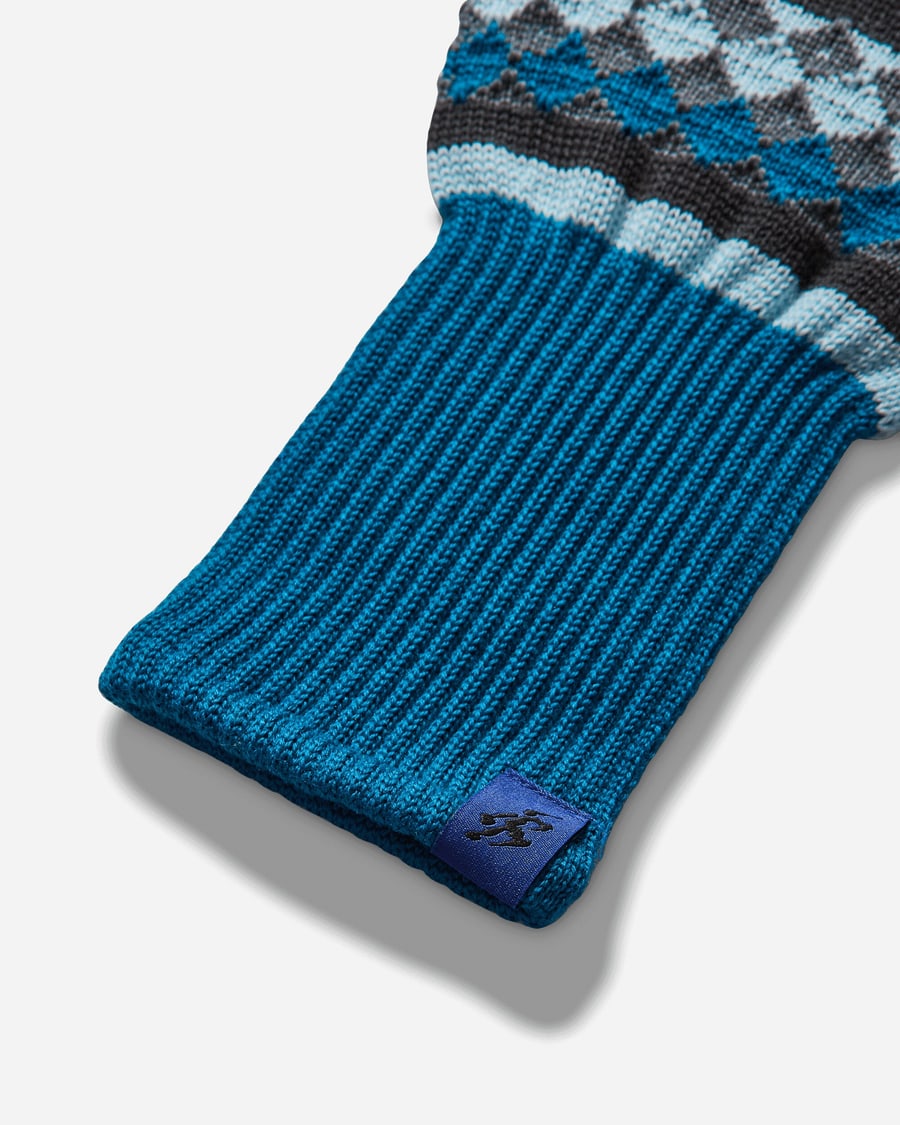 Asics Novalis Aquifolia Knit Gloves Anchor Grey / Sky, view 4
