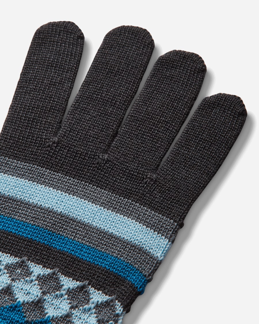 Asics Novalis Aquifolia Knit Gloves Anchor Grey / Sky, view 5