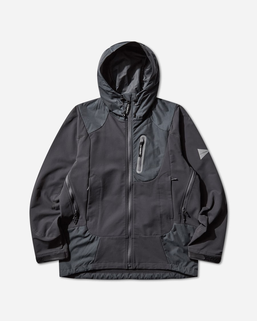 and wander Men's Stretch Shell Jacket Dark Gray