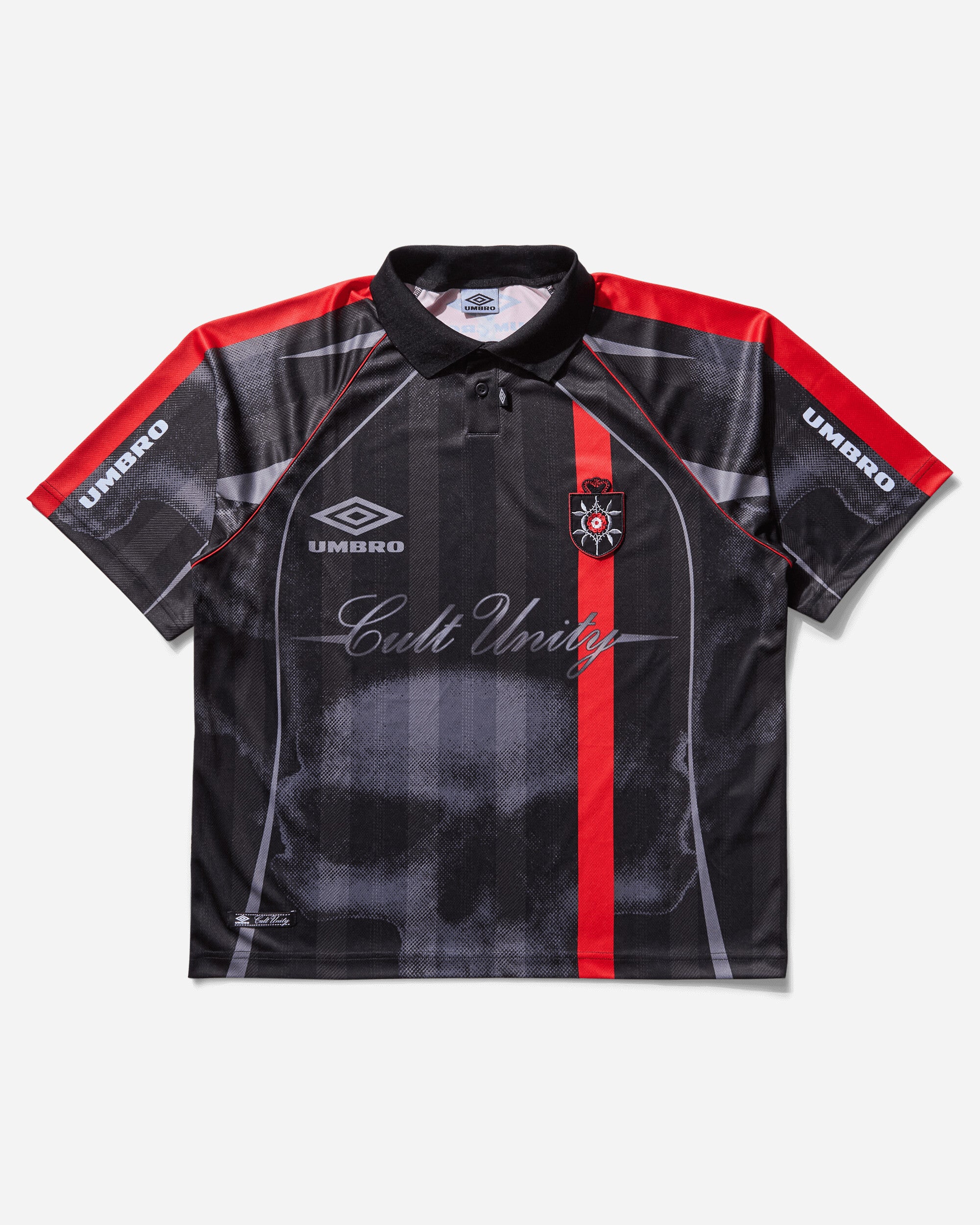 Umbro Men's 01 03 Polo Black / Red