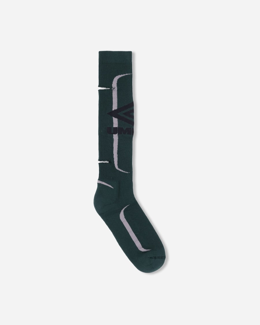 Umbro Logo Socks Dark Olive