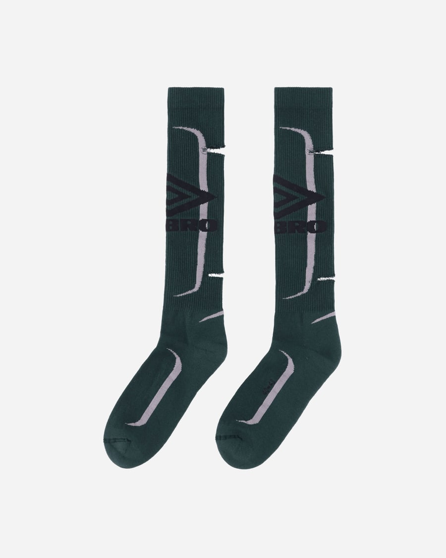 Umbro Logo Socks Dark Olive, view 4