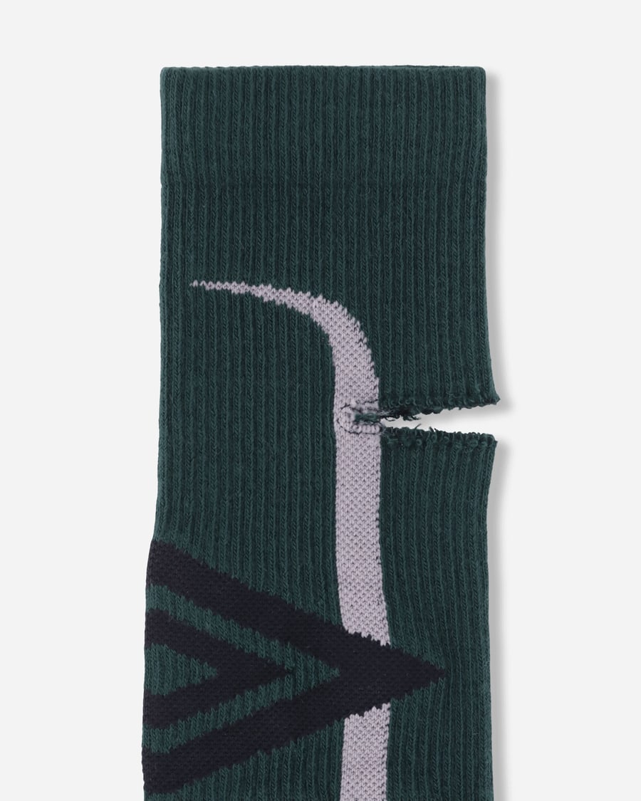 Umbro Logo Socks Dark Olive, view 5
