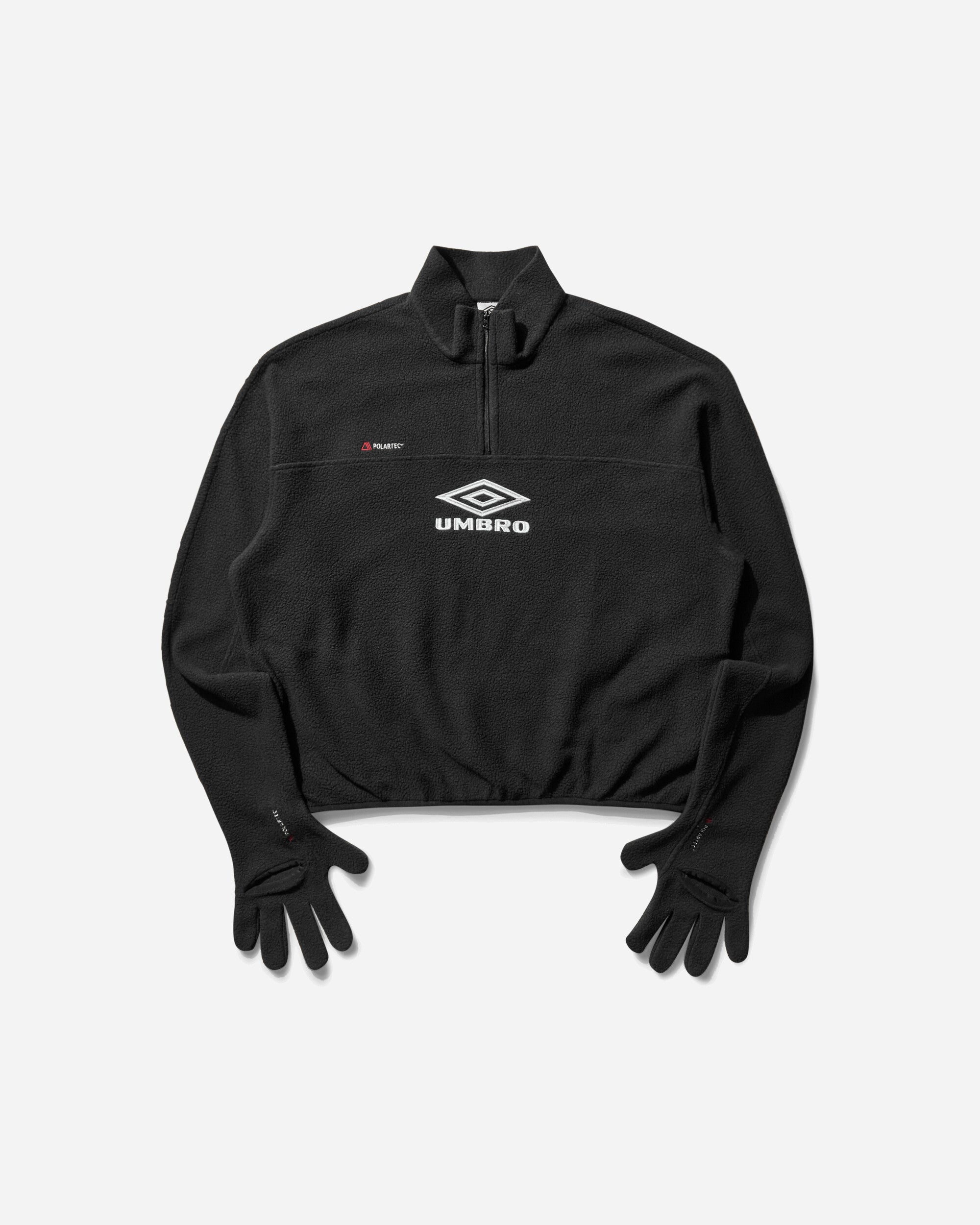 Umbro Men's Fazi Gloved Polartec Fleece Dark Grey