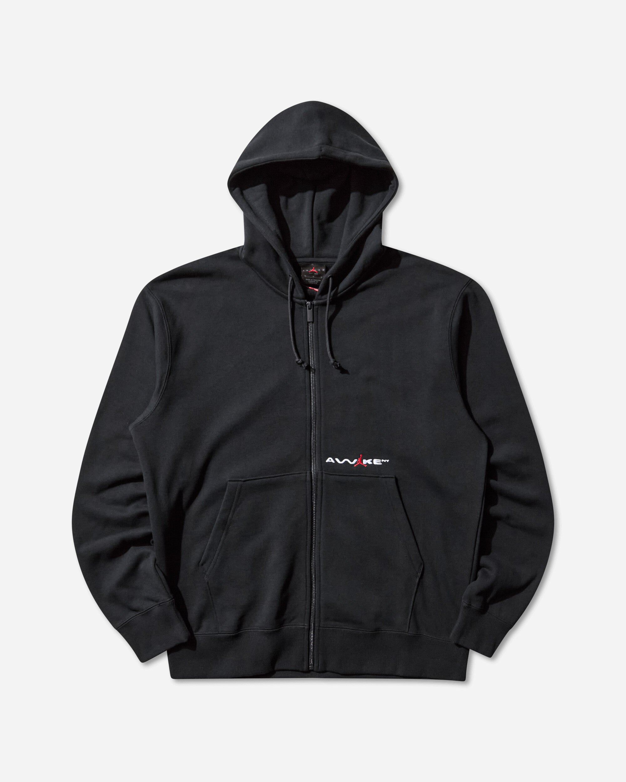 Nike Jordan Men's Awake NY Full-Zip Fleece Hoodie Black / University Red