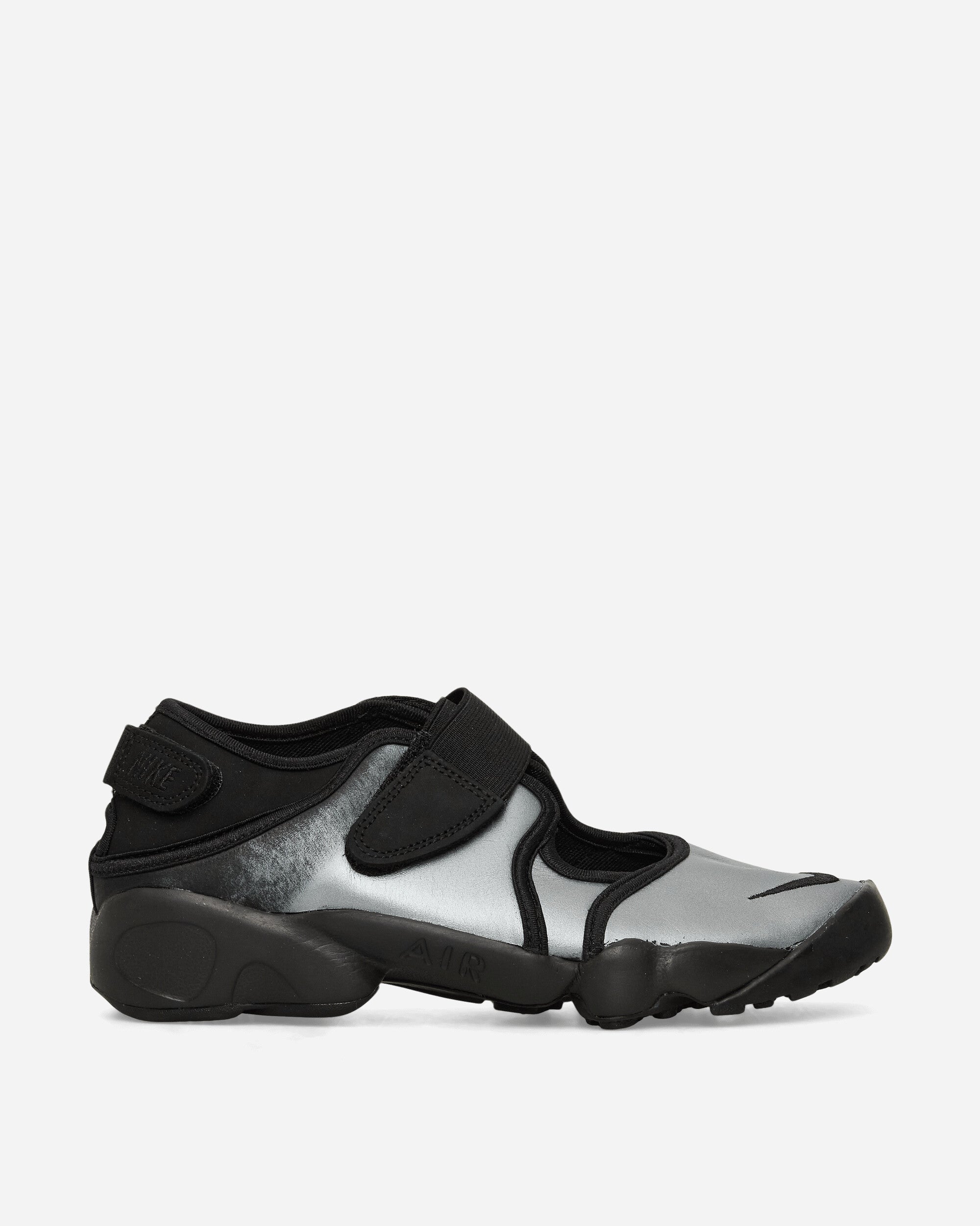 Nike Women's Air Rift Leather Sandals Metallic Silver / Black