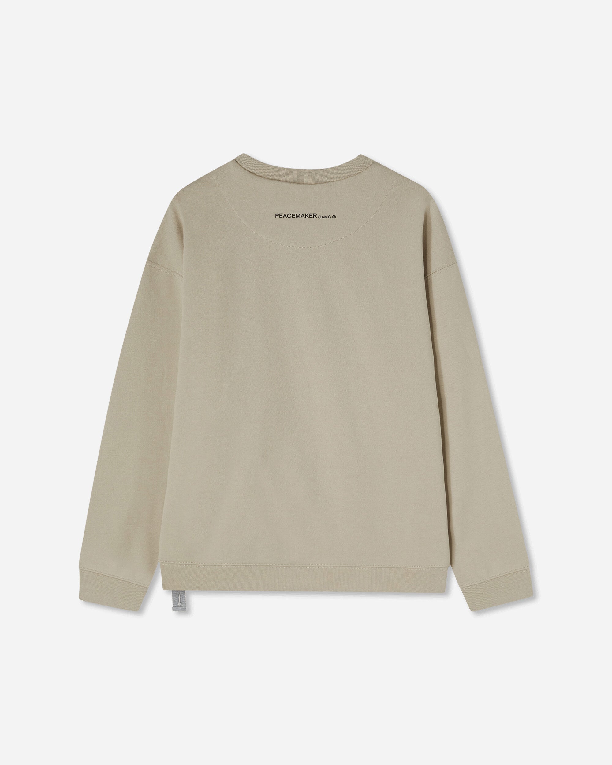 OAMC Peacemaker Men's Bird Loose Fit Crewneck Sweatshirt Sand, view 2