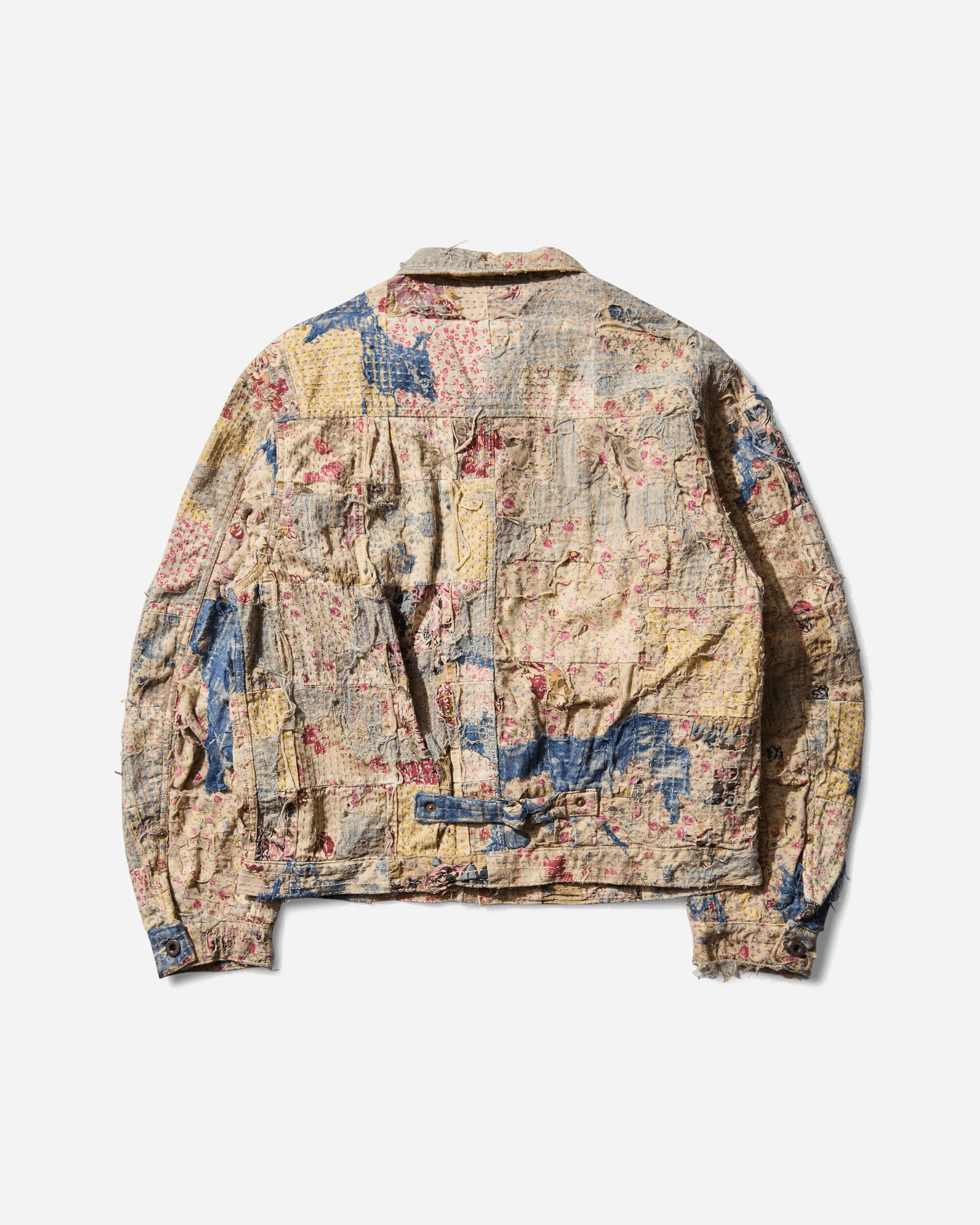 KAPITAL Men's Champetre BORO Spring Jacket Gray / Beige, view 2