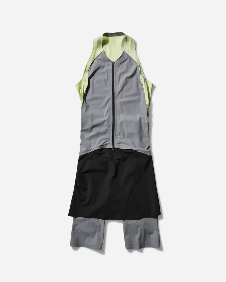 Johanna Parv Women's Sprint Dress Lime Cream / Grey