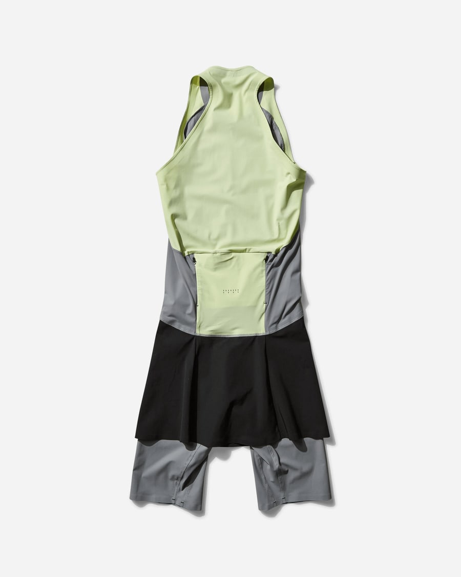 Johanna Parv Women's Sprint Dress Lime Cream / Grey, view 2