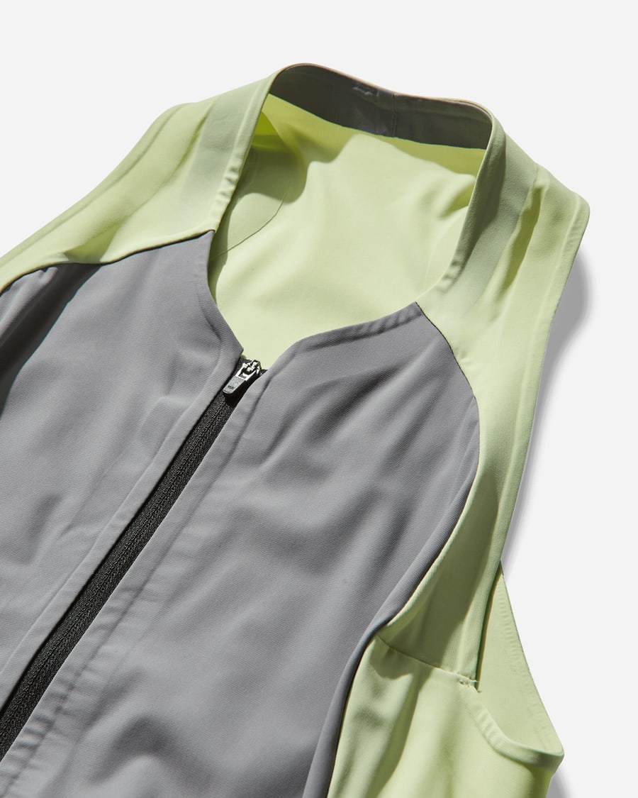 Johanna Parv Women's Sprint Dress Lime Cream / Grey, view 3