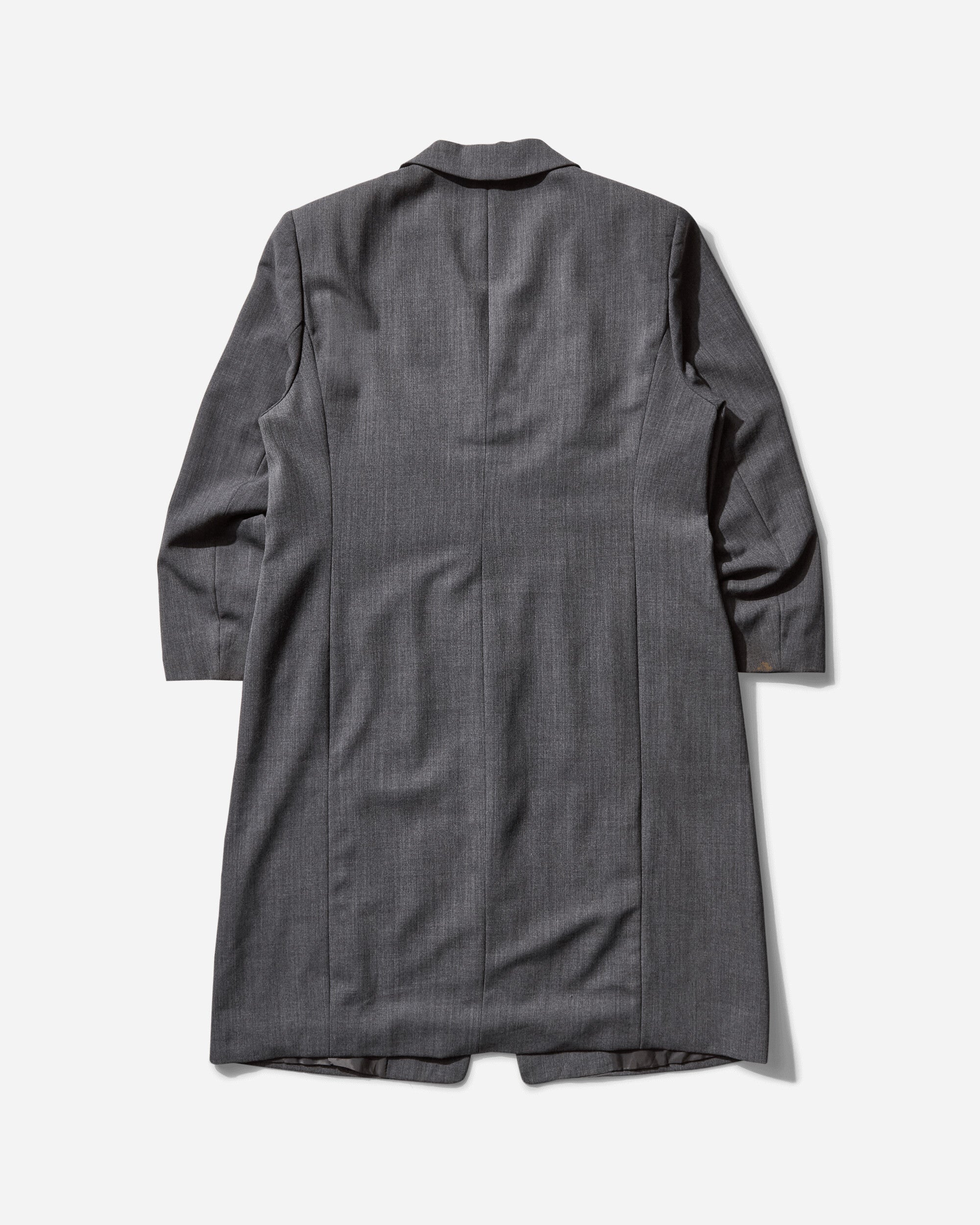 Pezze Vintage Women's Wool Single Line Trench Coat Grey, view 2