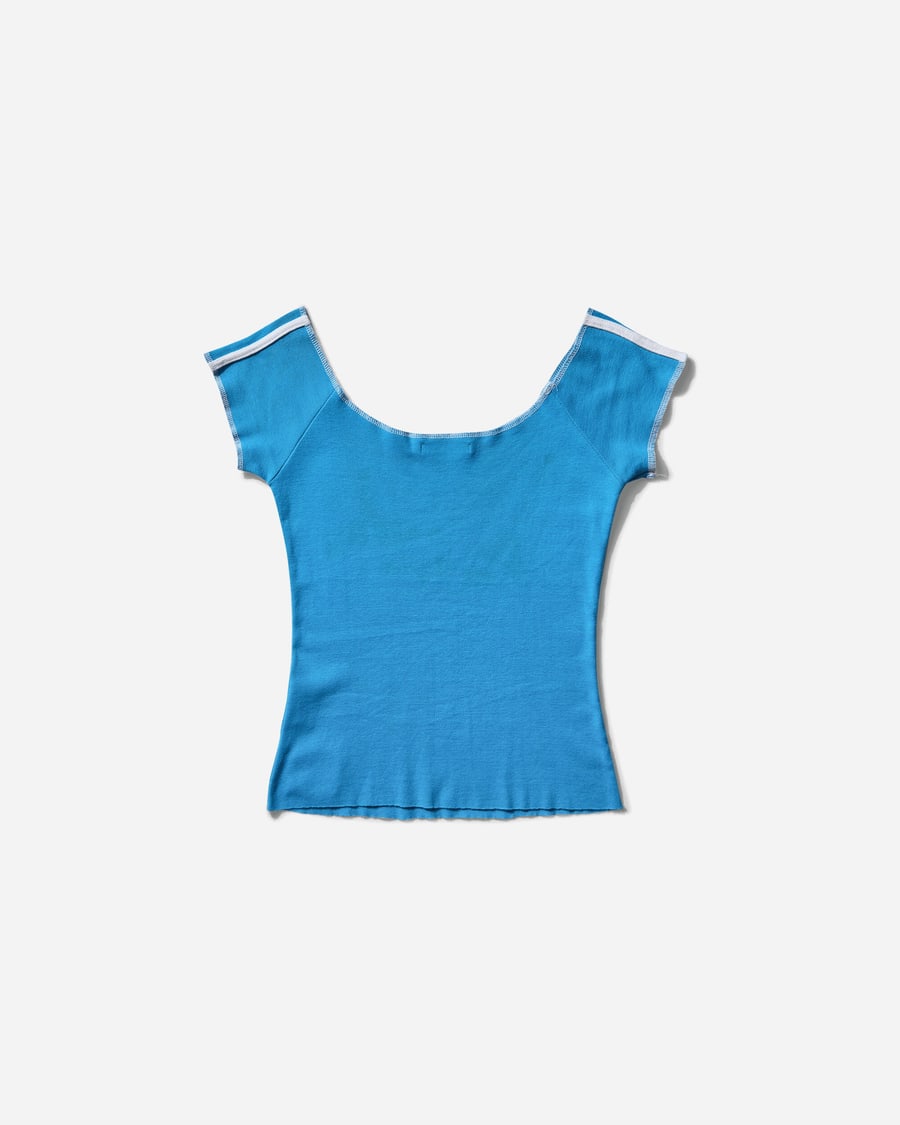 Pezze Vintage Women's Italia Soccer Top Blue, view 2