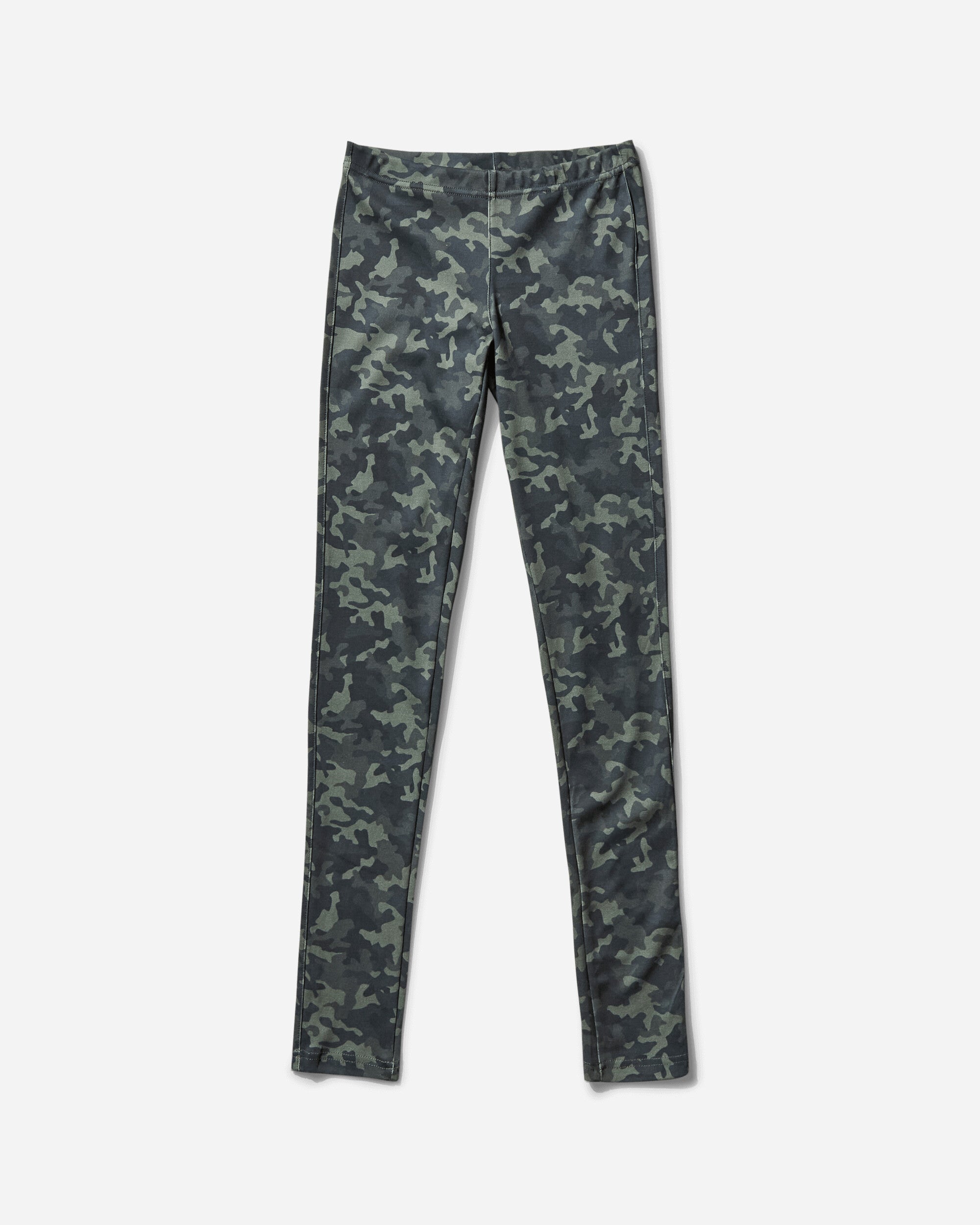 Nii Hai Women's Camo Print Full Length Leggings Green