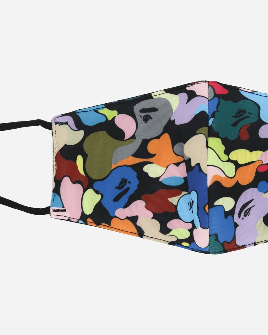 A Bathing Ape Multi Camo Mask Black, view 4