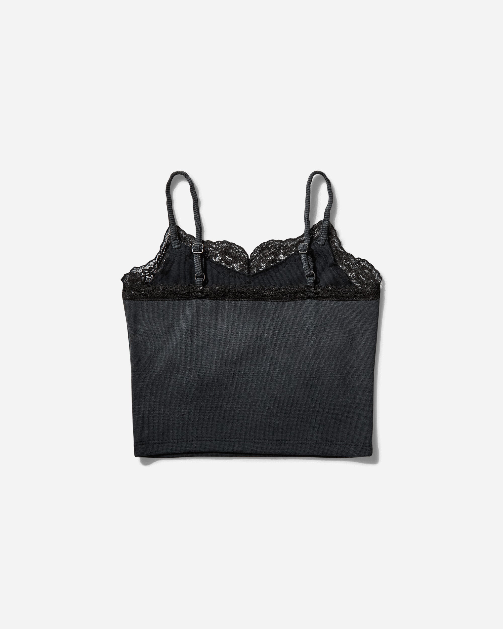 Guess USA Women's Lace Cami Washed Out Black, view 2