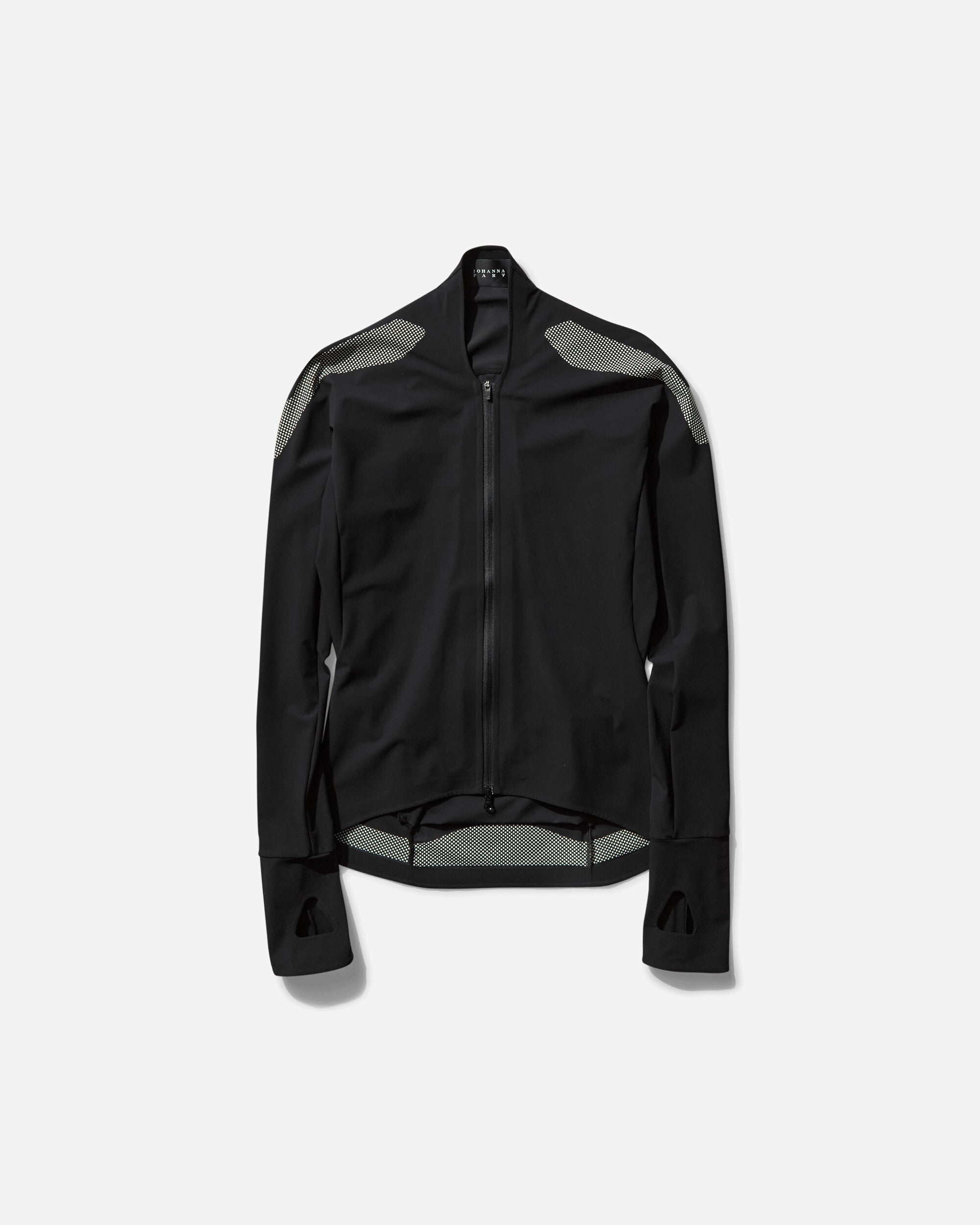 Johanna Parv Women's Long Sleeve Zip Top Black / Lime Cream