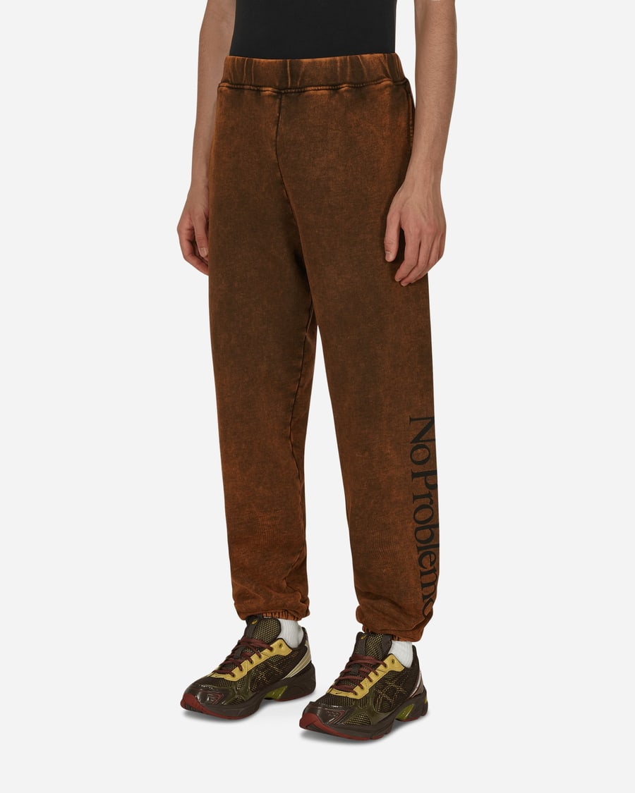 Aries Acid No Problemo Sweatpants Brown, view 2
