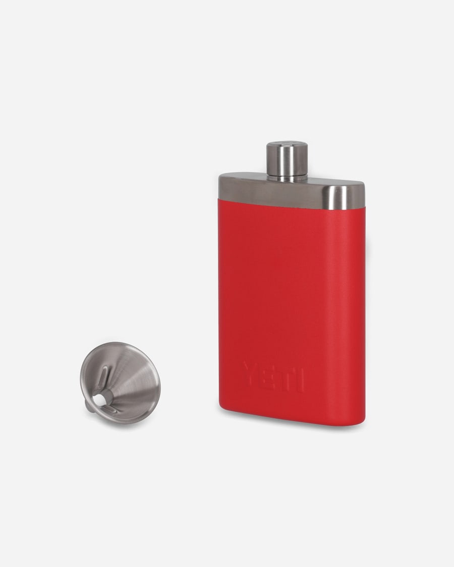 YETI Rambler Flask Rescue Red, view 4