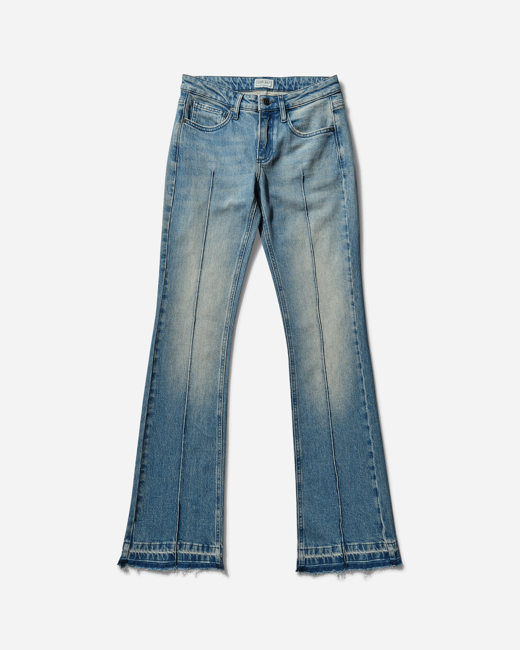 Guess USA Women's Flare Denim Pants Used Indigo Wash