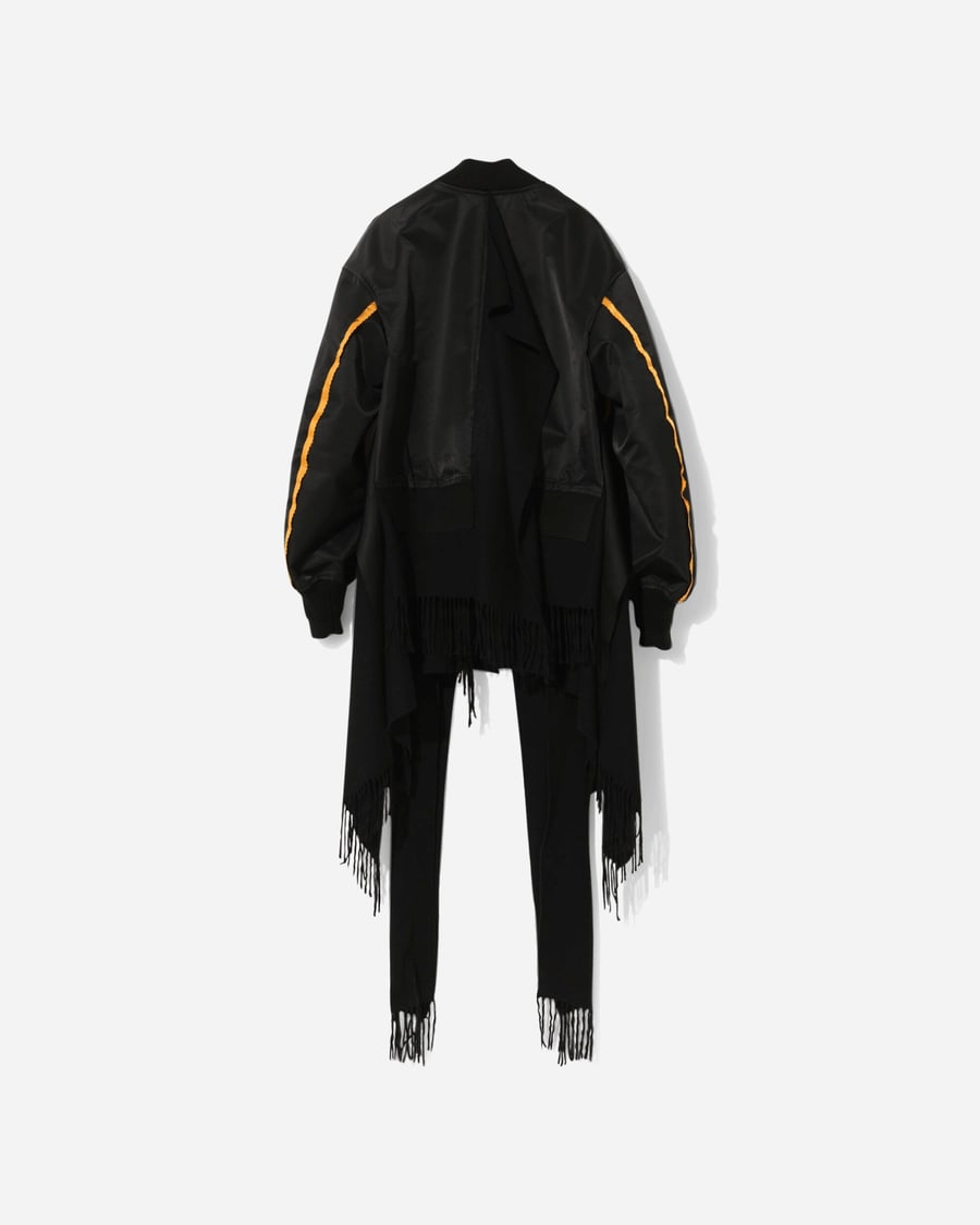 Undercover Women's Nylon Twill MA-1 Jacket Black, view 2