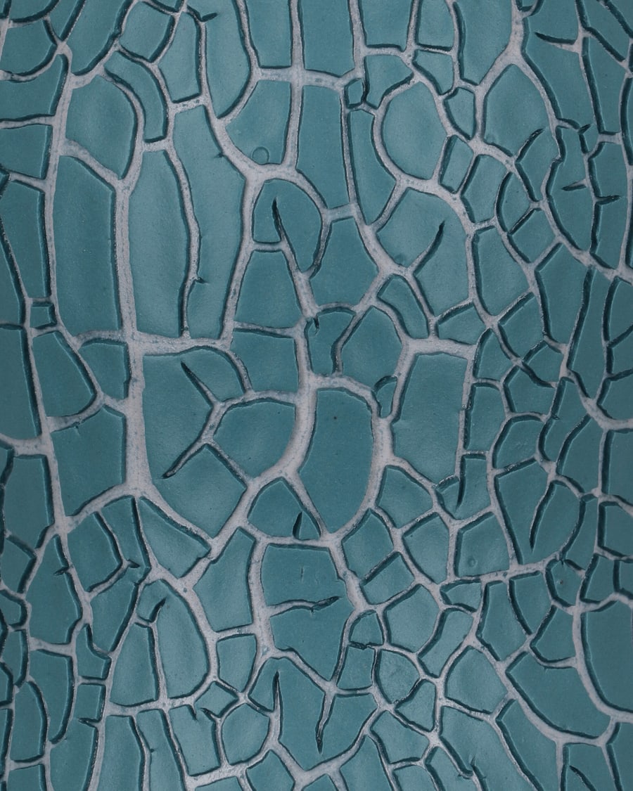 Houseplant Crackle Vase By Seth Light Blue, view 3