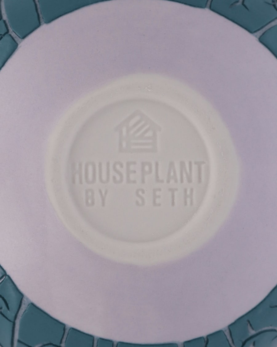 Houseplant Crackle Vase By Seth Light Blue, view 4