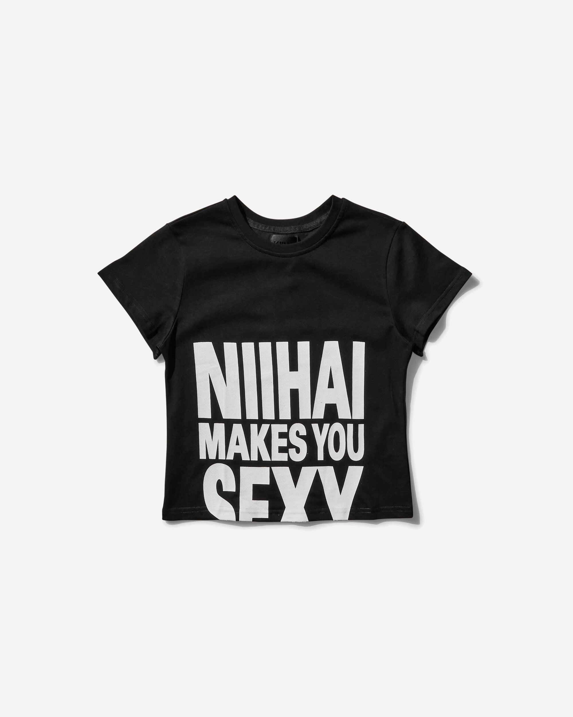 Nii Hai Women's Sexy Baby Tee Black