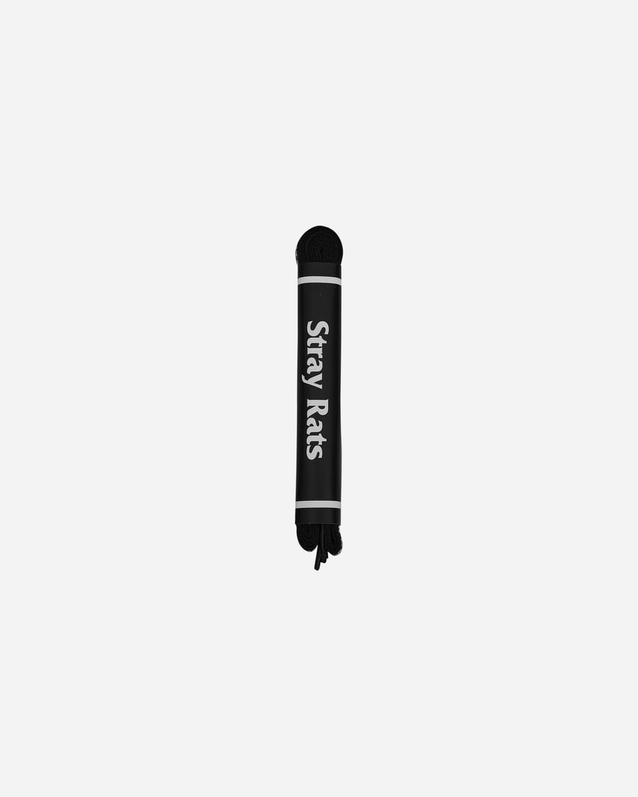 Stray Rats Logo Shoelaces Black, view 2