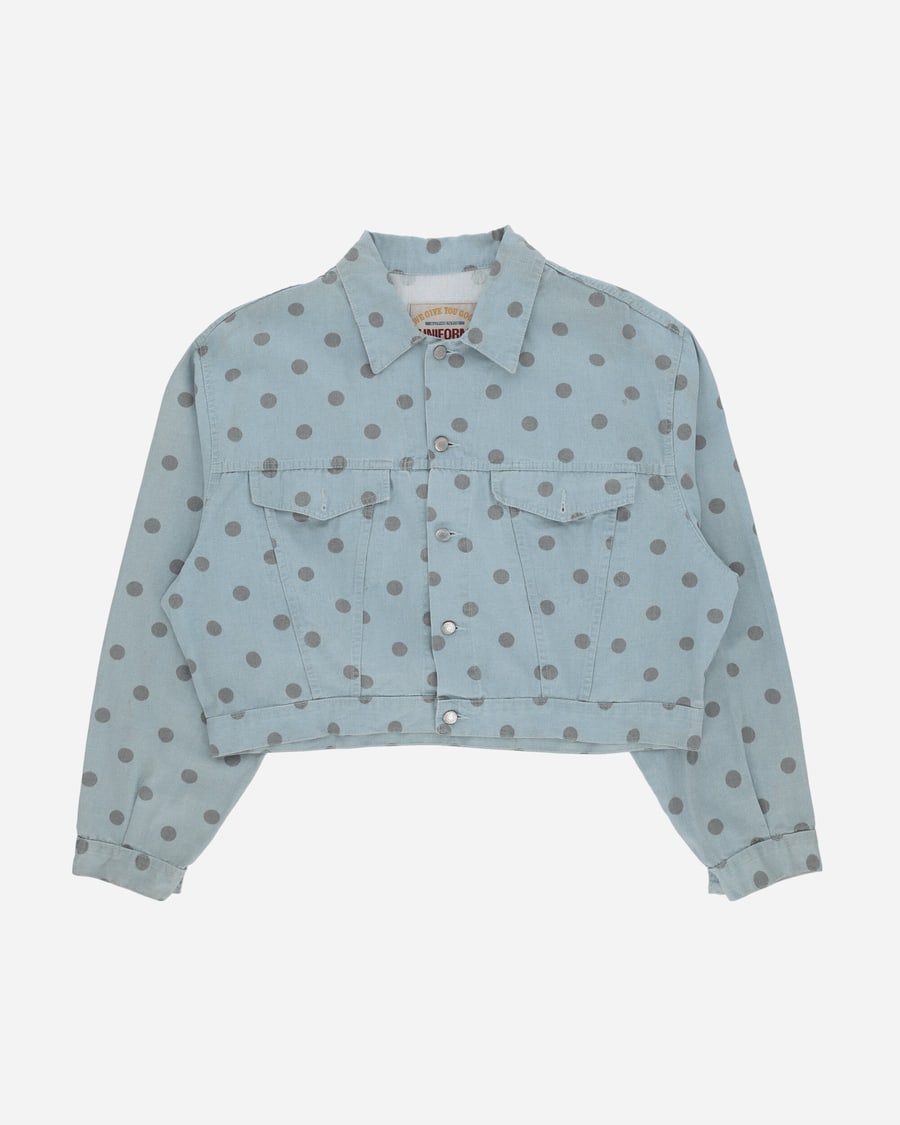 Pezze Vintage Men's Deadstock Polka Dots Jacket Blue