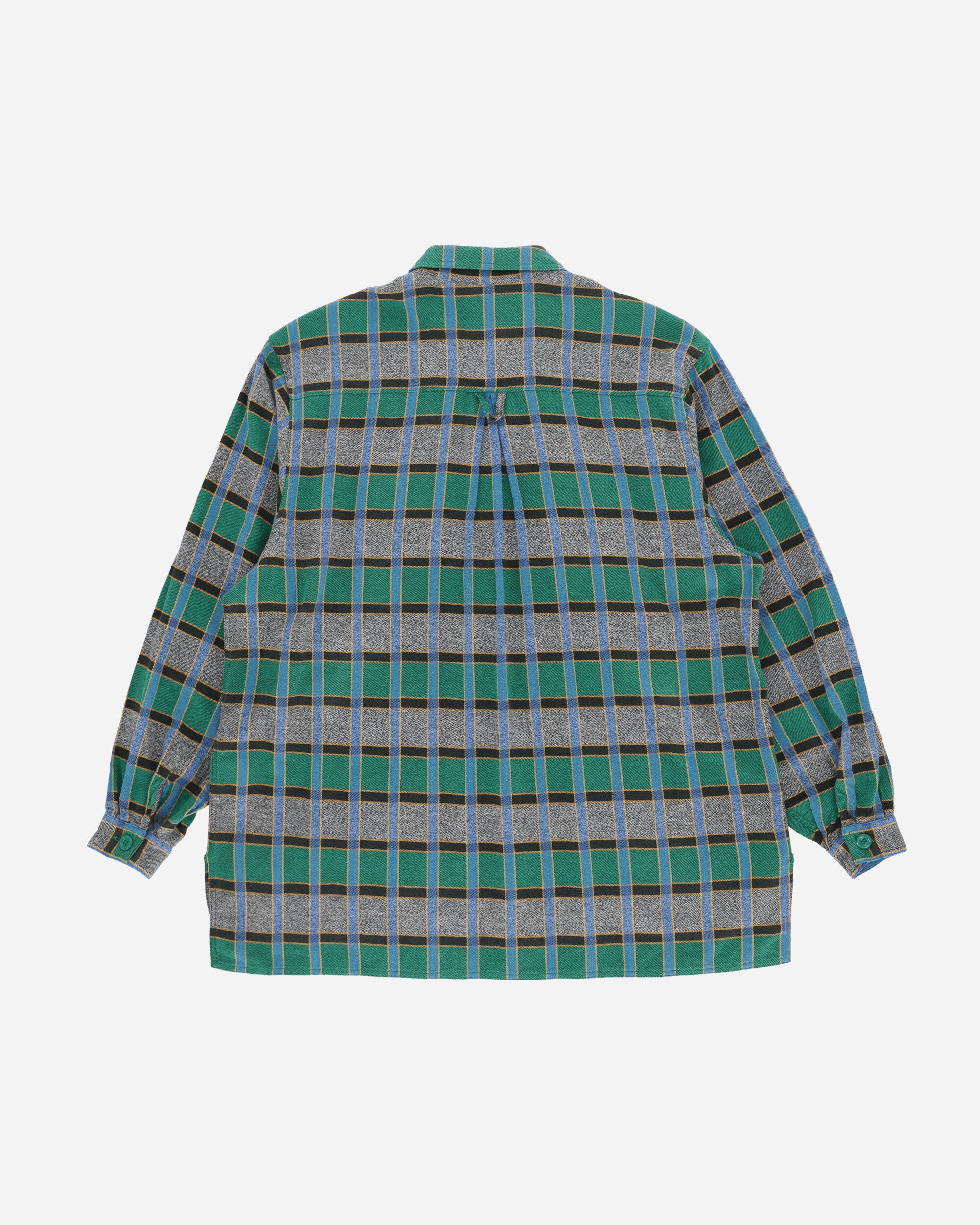 Pezze Vintage Women's Flannel Shirt Blue, view 2