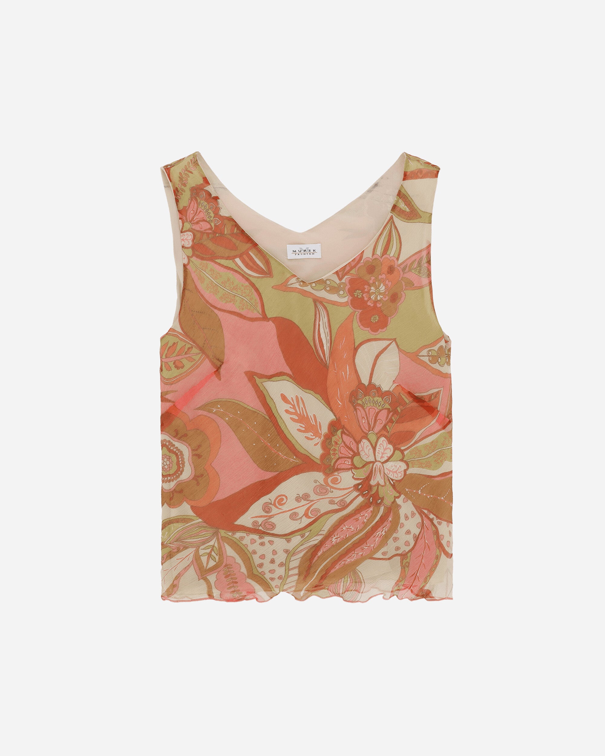 Pezze Vintage Women's Silk Top Multicolor