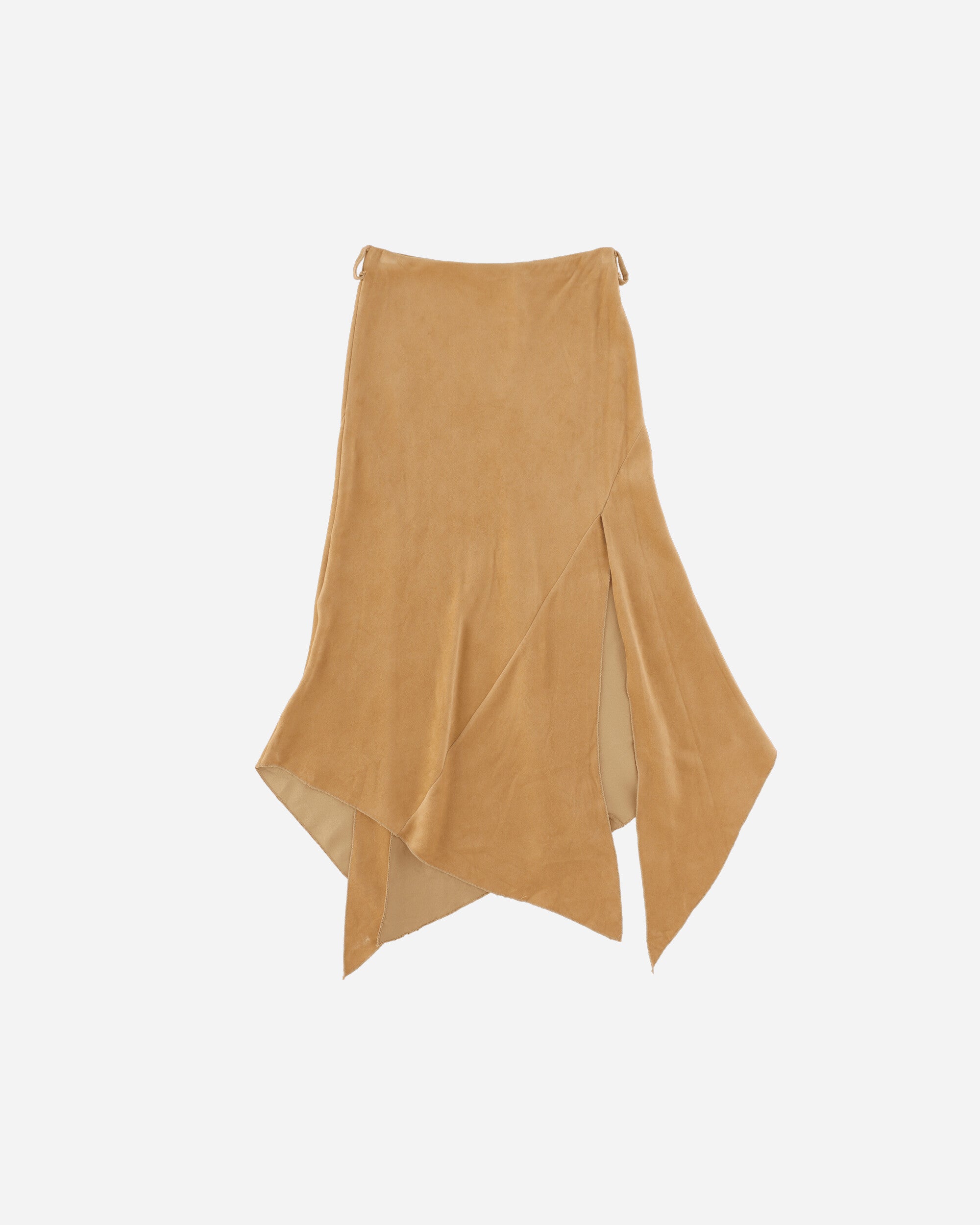 Pezze Vintage Women's Asymmetrical Skirt Beige