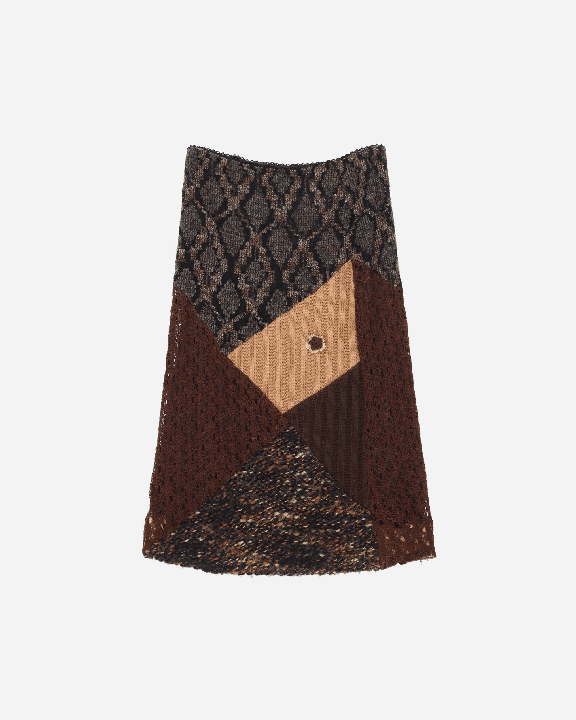 Pezze Vintage Women's Knit Skirt Multicolor