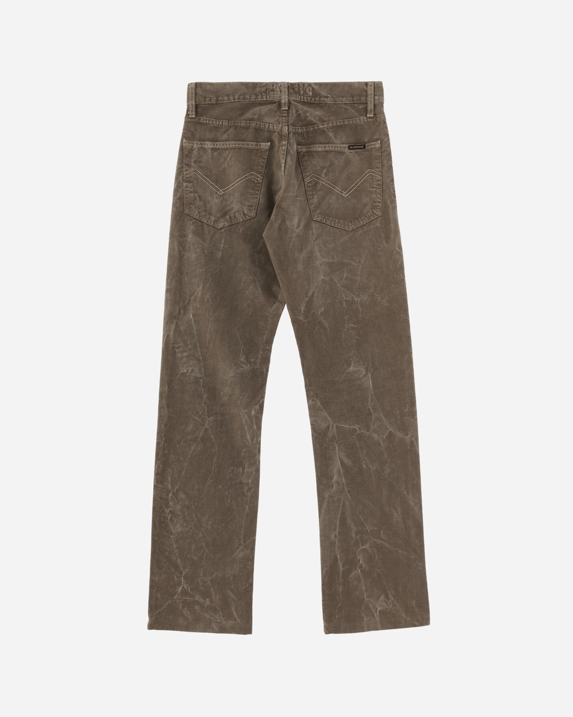 Pezze Vintage Women's Faded Jeans Brown, view 2