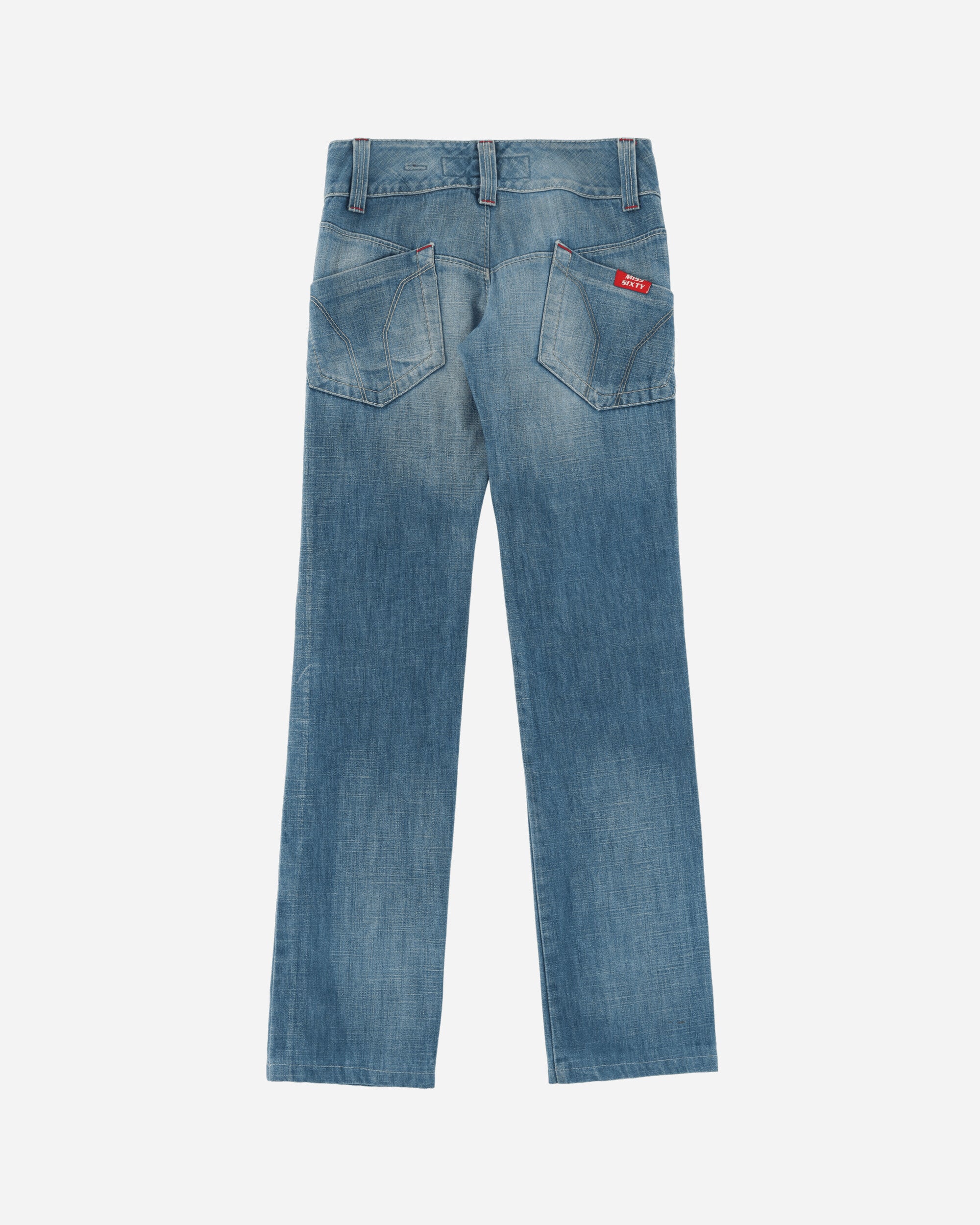 Pezze Vintage Women's Low Waist Flared Jeans Blue, view 2