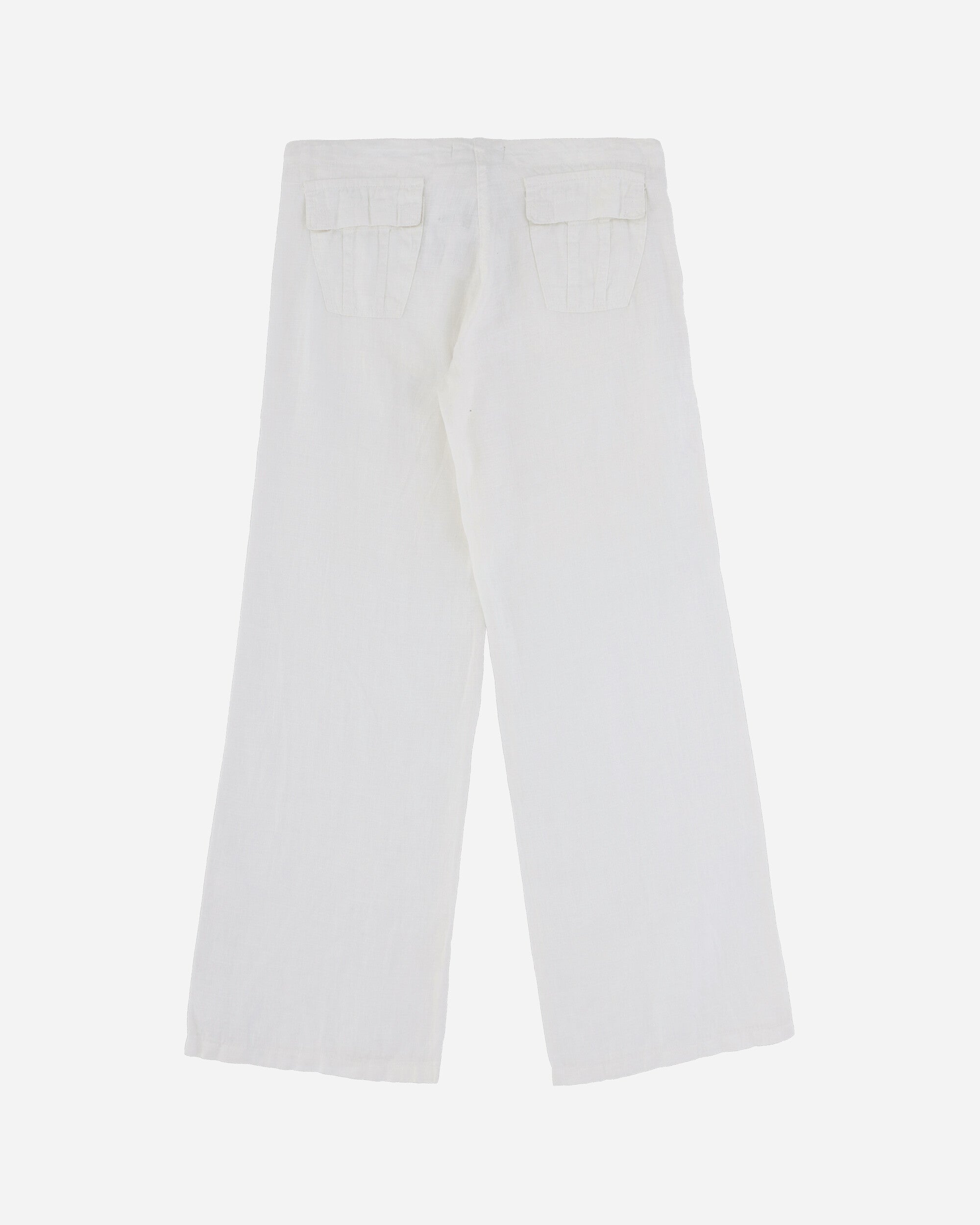 Pezze Vintage Women's Flared Trousers White, view 2