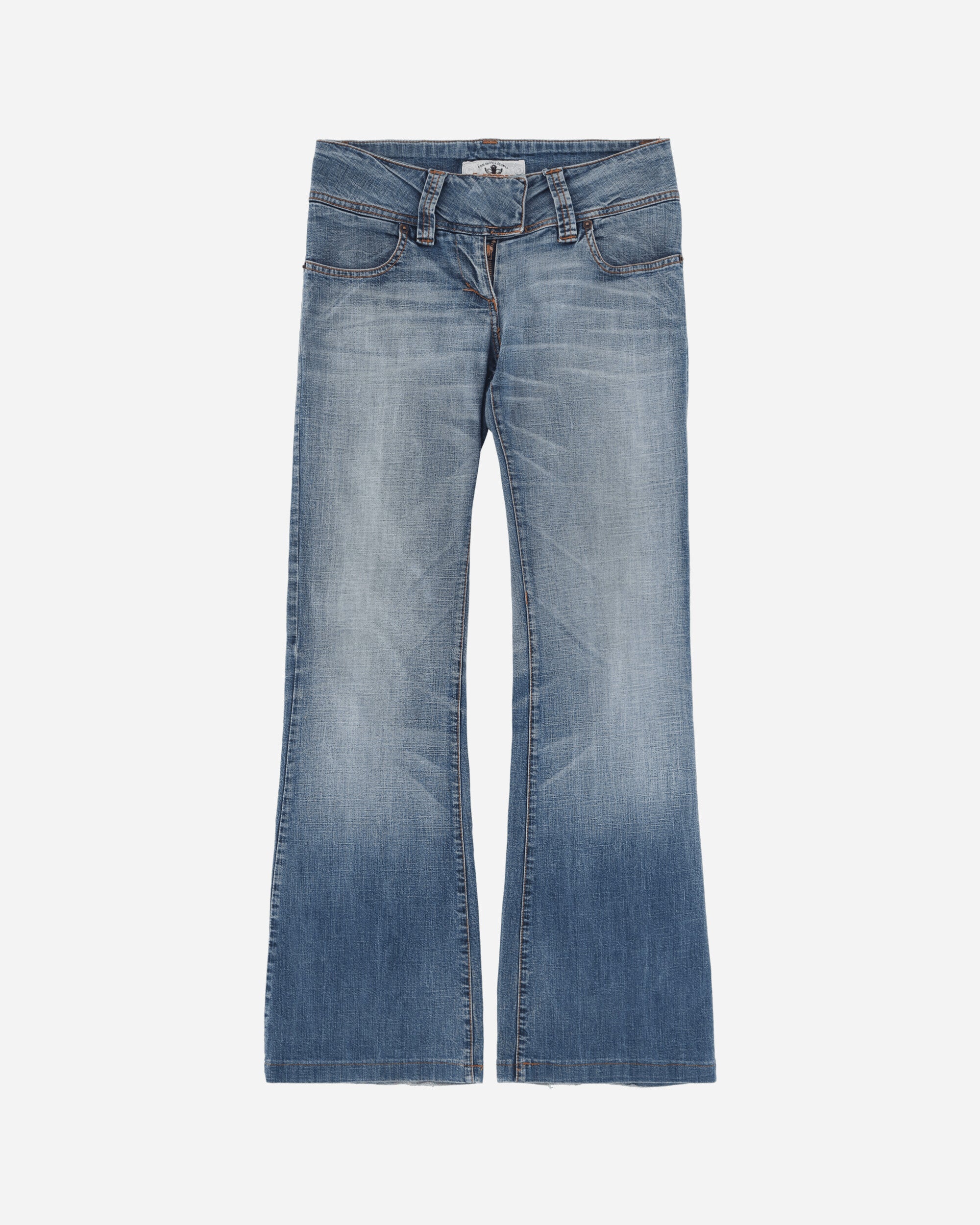 Pezze Vintage Women's Low Waist Jeans Blue