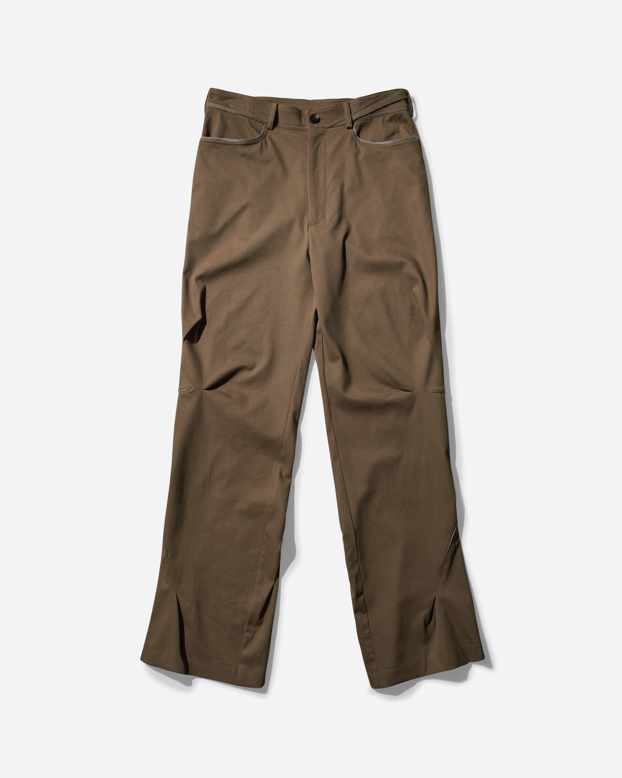 Kiko Kostadinov Men's Ohne K-Dart Trousers Brass Green