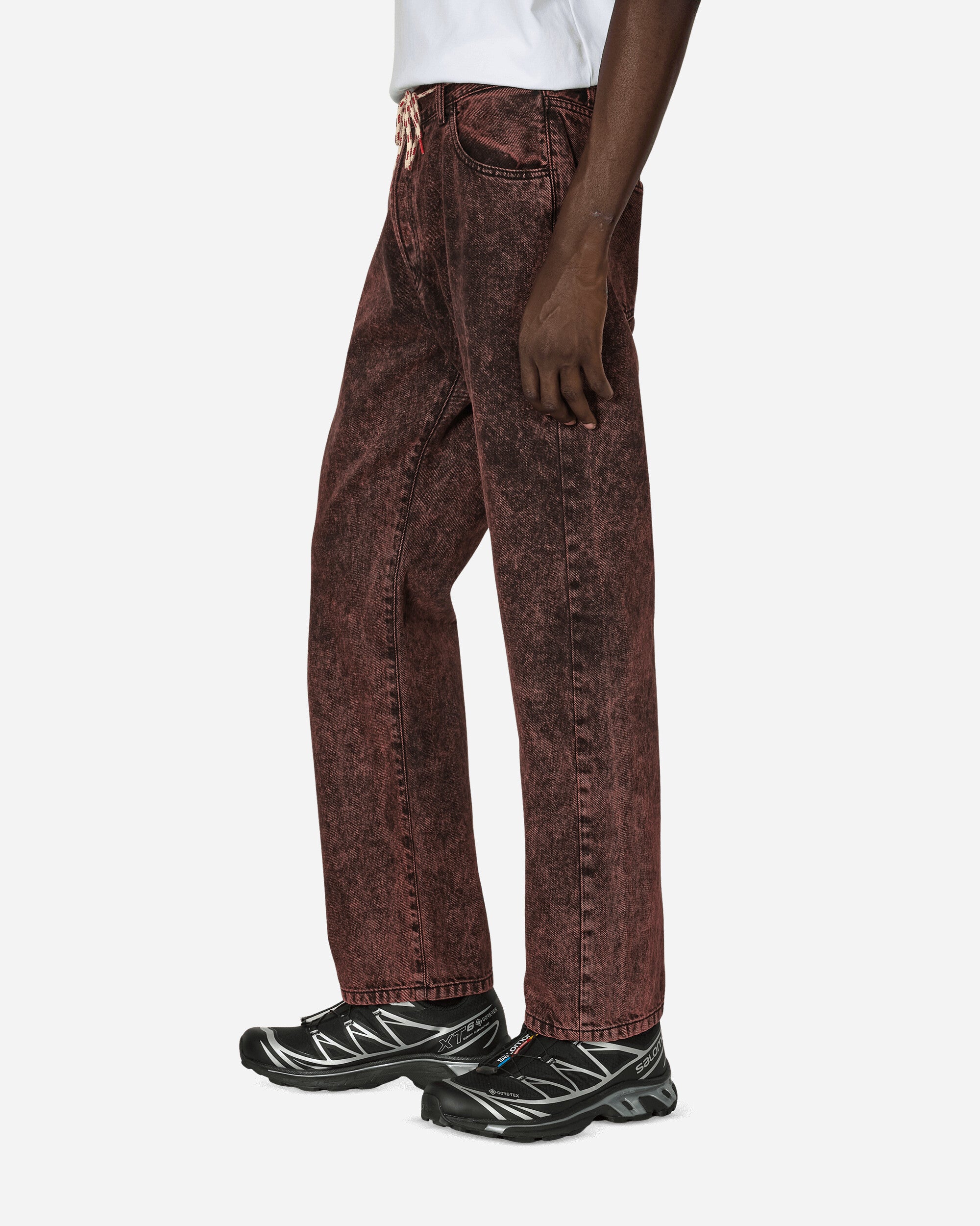 Aries Acid Wash Lily Jeans Red, view 2